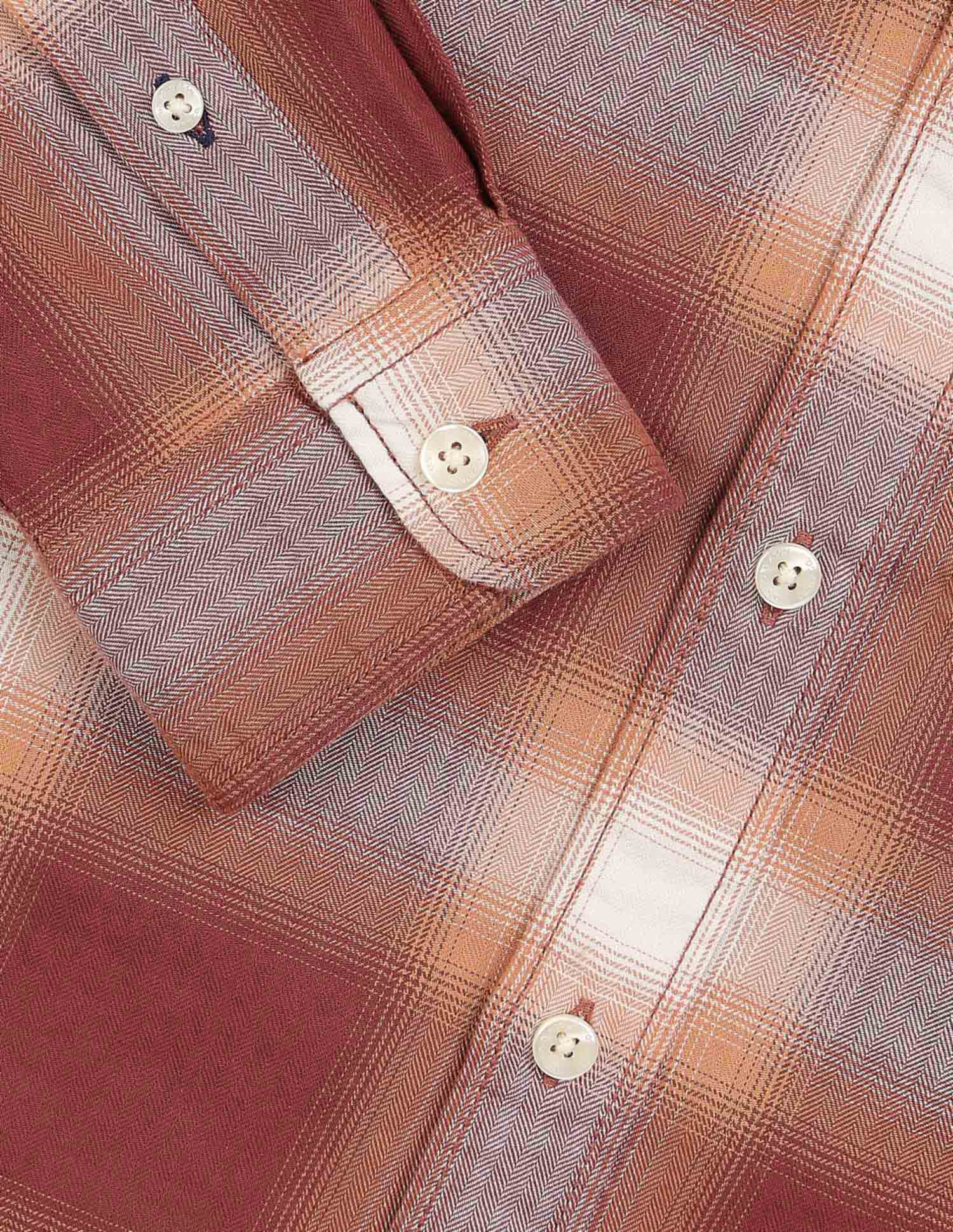 Plaid Checked Regular Fit Shirt Rust - U.S. Polo Assn. India | Large