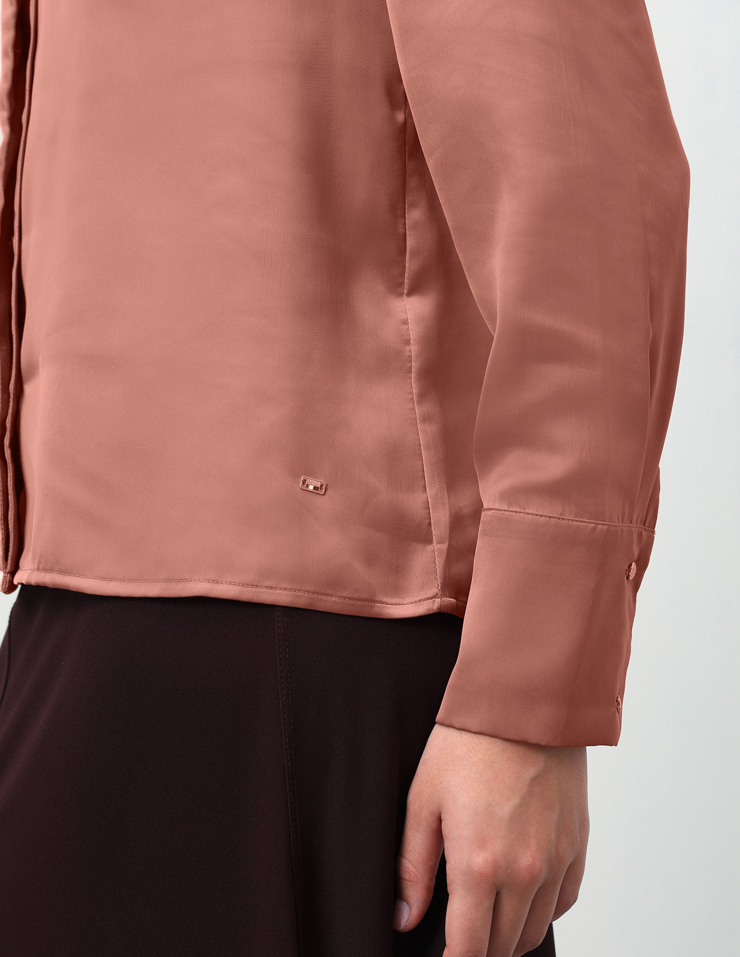 Solid Relaxed Fit Shirt Light Brown - U.S. Polo Assn. India | Large