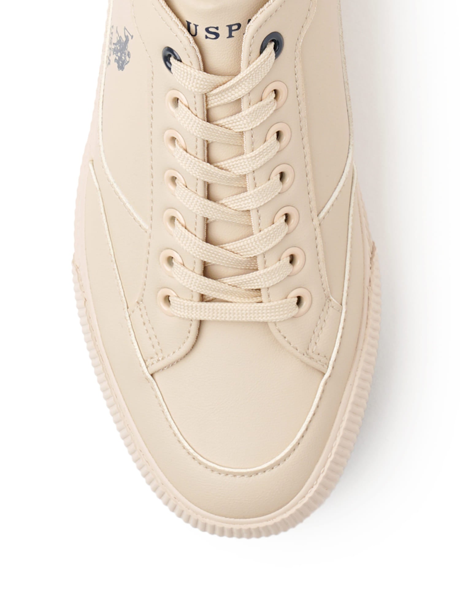 Men Solid Olivier Sneakers Beige - U.S. Polo Assn. India | Large