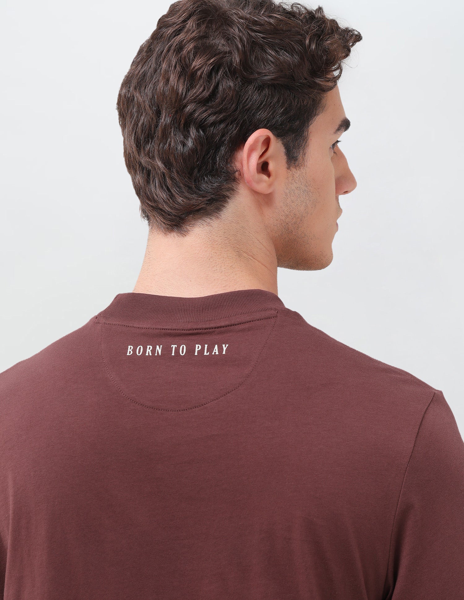 Solid Relaxed Fit T-Shirt Maroon - U.S. Polo Assn. India | Large