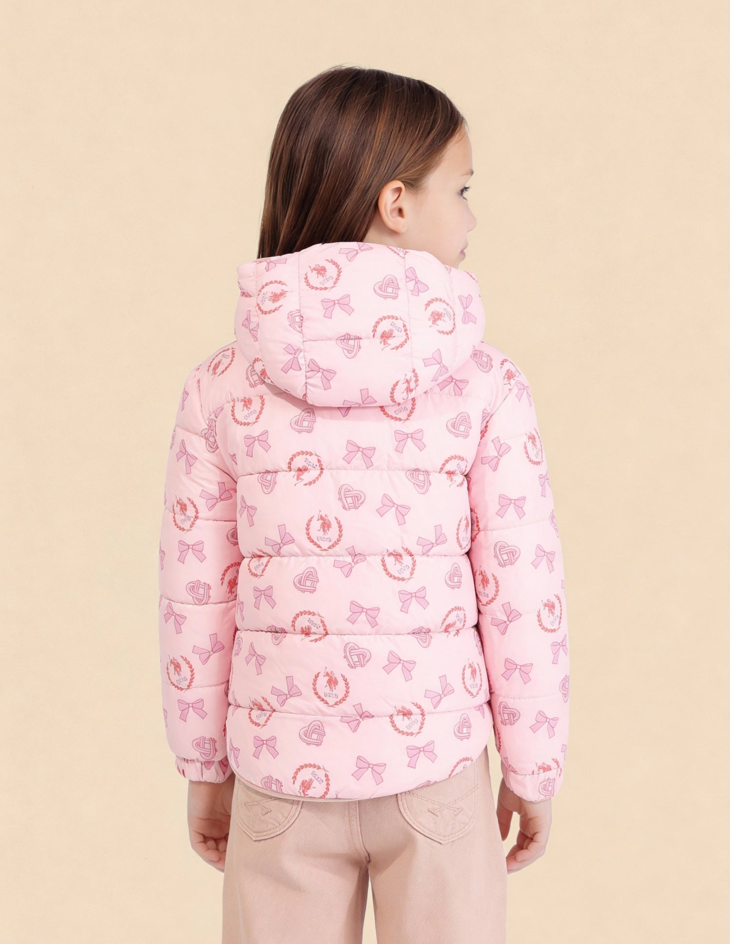 Girls Reversible Regular Fit Jacket Pink - U.S. Polo Assn. India | Large
