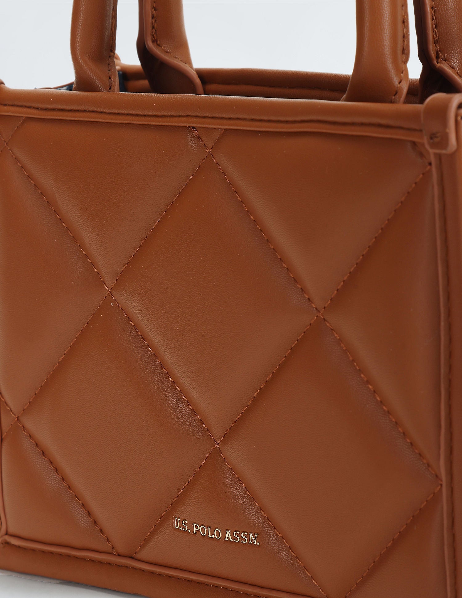 City Girl Quilted Sling Bag Tan - U.S. POLO ASSN. | Large