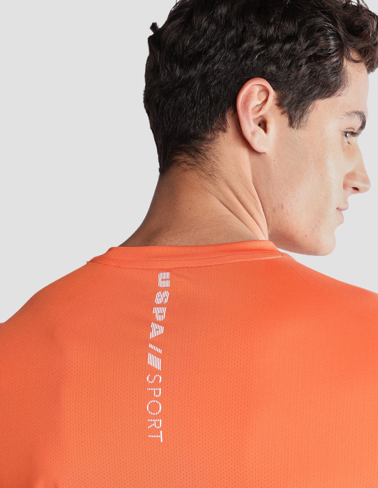 Solid Regular Fit Active T-Shirt Orange - U.S. Polo Assn. India | Large