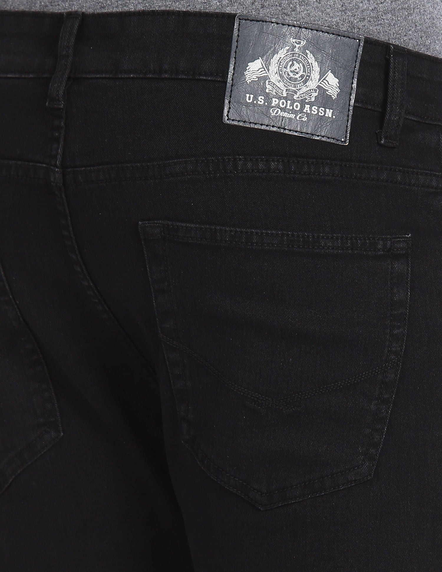 Henry Cropped Fit Black Jeans Black - U.S. Polo Assn. India | Large