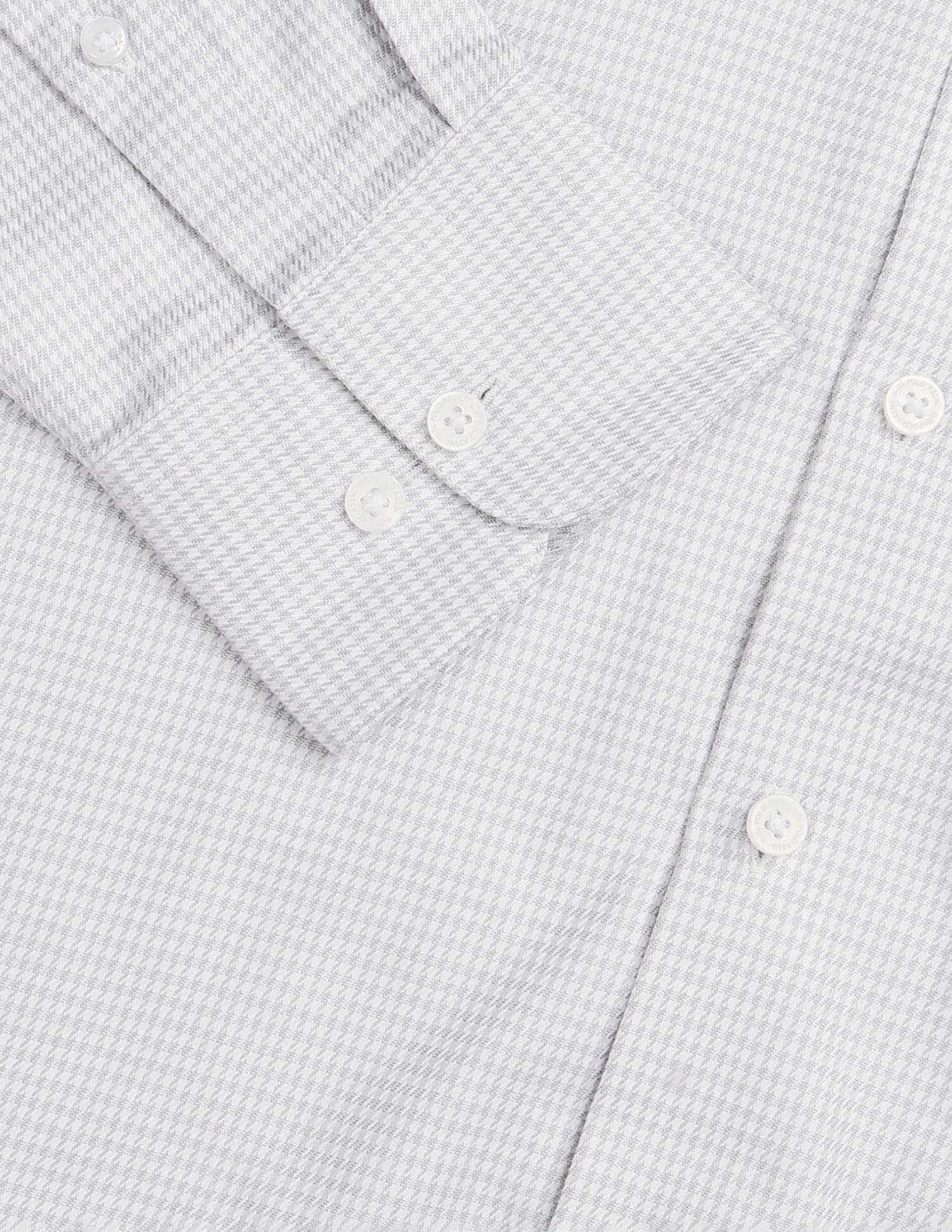 Houndstooth Self Design Tailored Fit Shirt Grey - U.S. POLO ASSN. | Large