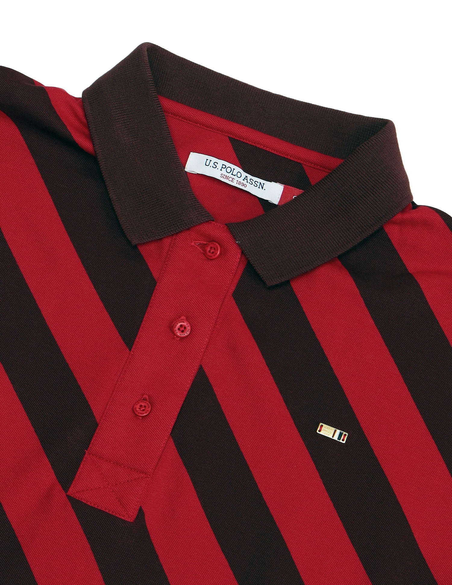 Extended Shoulder Cotton Polo Shirt Multicolour - U.S. POLO ASSN. | Large