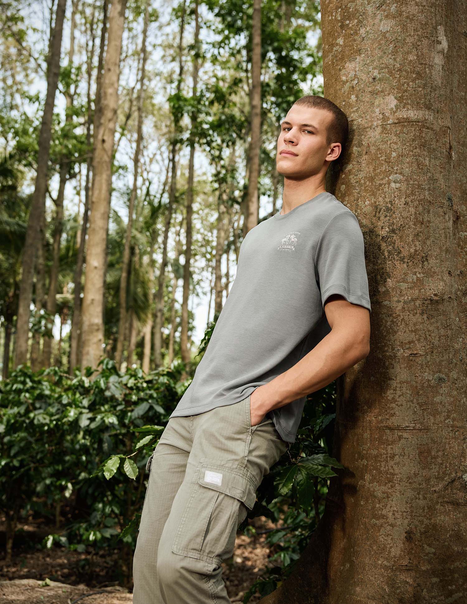 Relaxed Fit Pure Cotton T-Shirt Light Grey - U.S. Polo Assn. India | Large