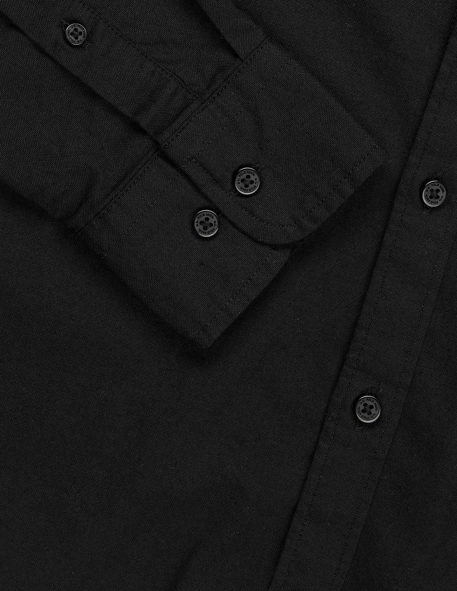 Oxford Stretch Button Down Shirt Black - U.S. Polo Assn. India | Large