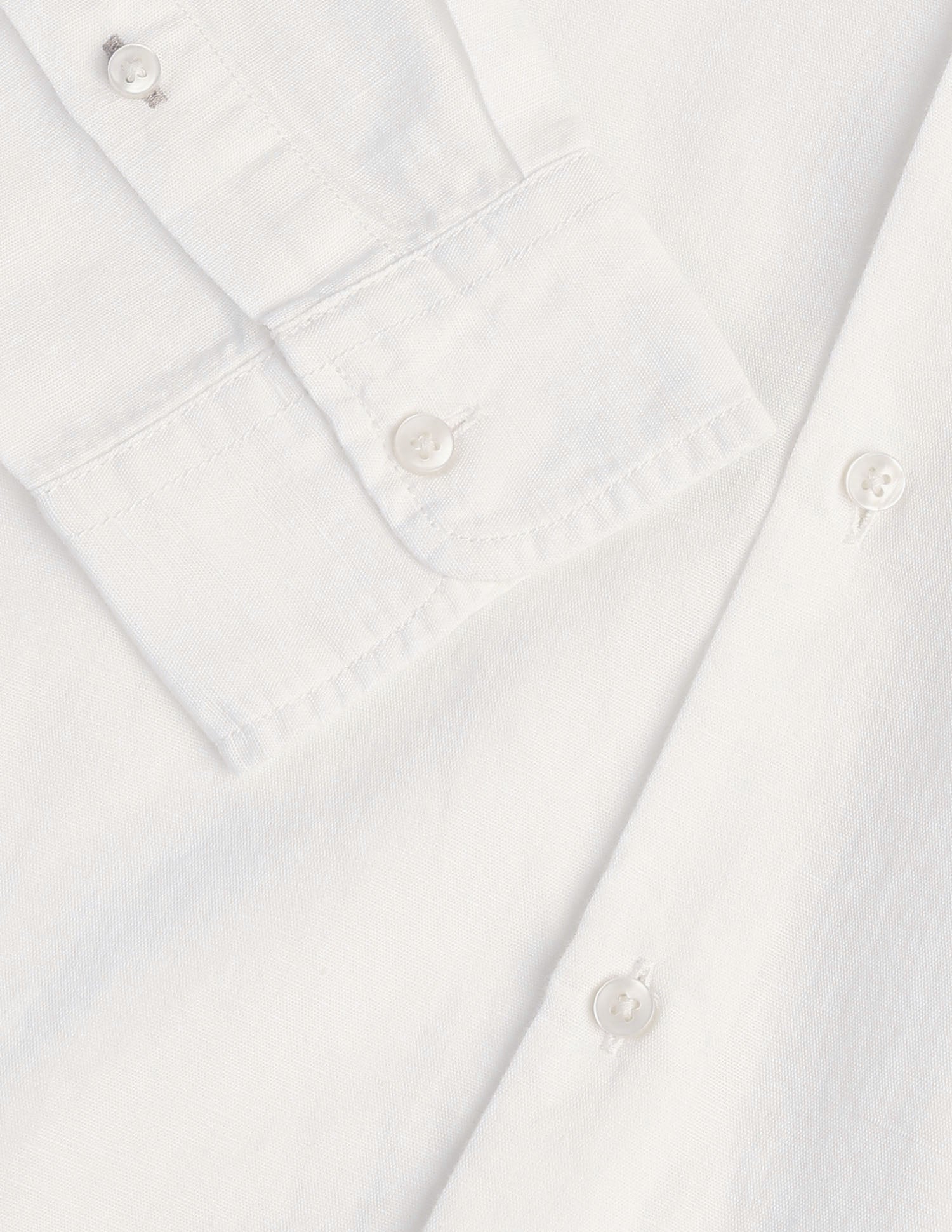 Solid Poplin Regular Fit Shirt White - U.S. Polo Assn. India | Large