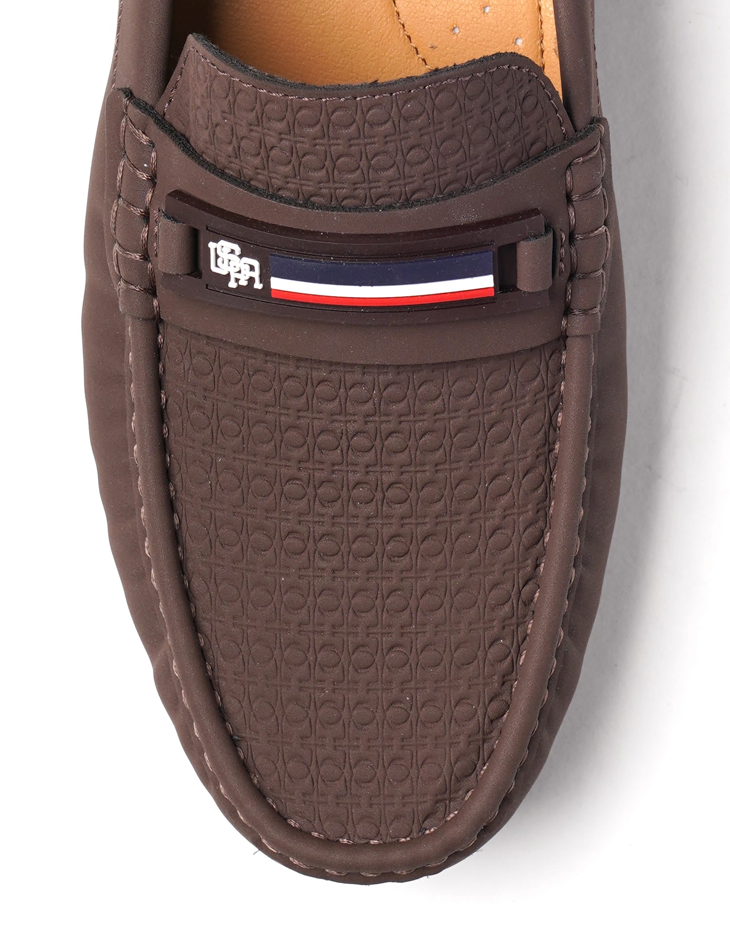 Men Teno Textured Loafer Brown - U.S. Polo Assn. India | Large
