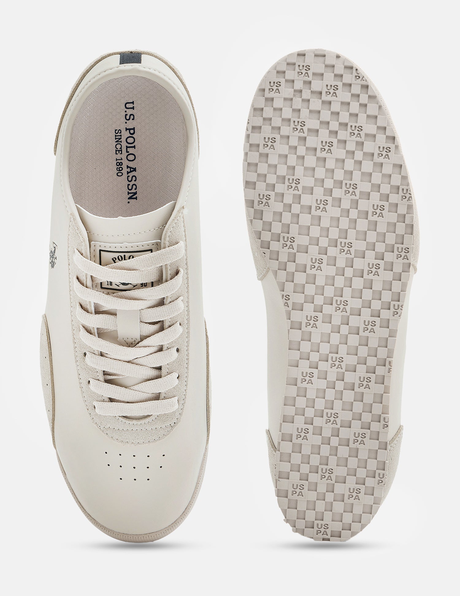 Round Toe Chukker 6 Suede Sneakers Beige - U.S. Polo Assn. India | Large