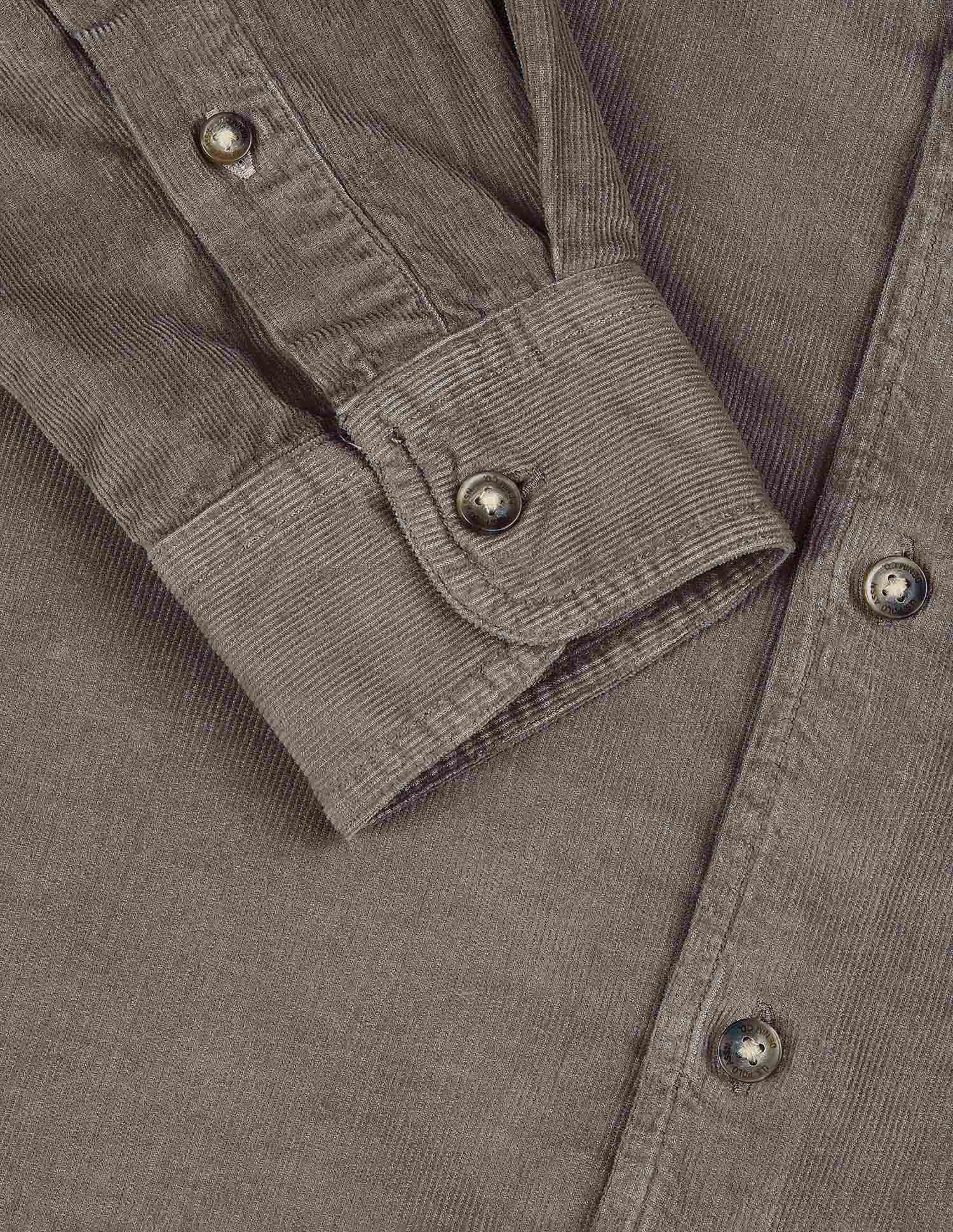 Pure Cotton Corduroy Shirt Stone - U.S. POLO ASSN. | Large