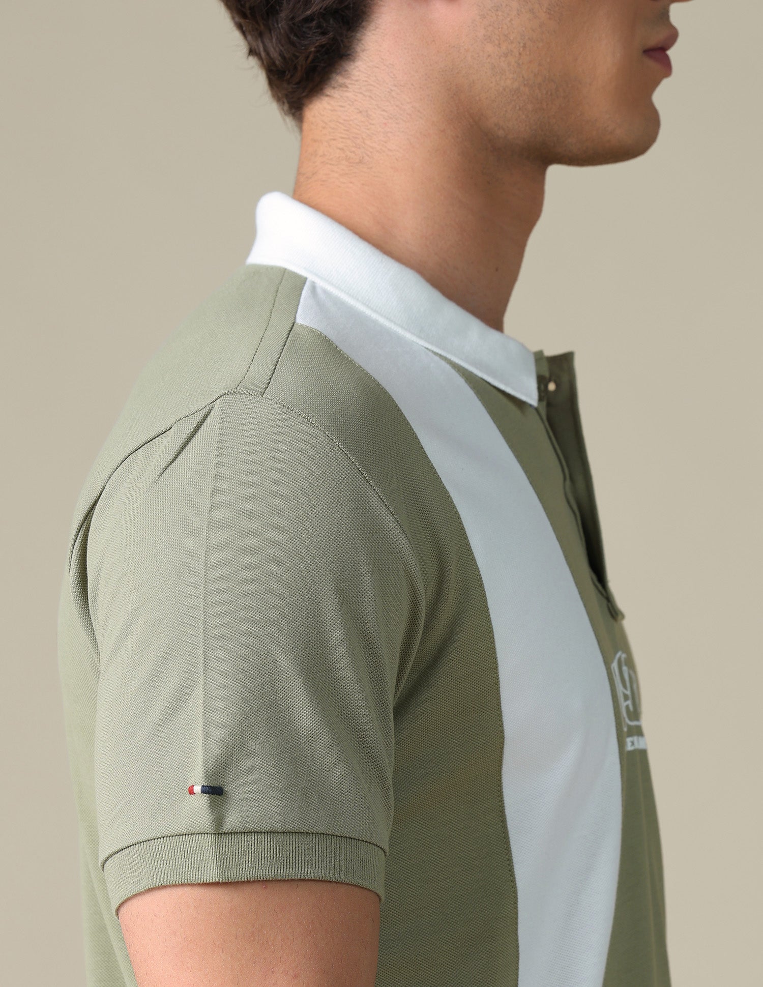 Slim Fit Colour Blocked Polo Shirt Light Green - U.S. Polo Assn. India | Large