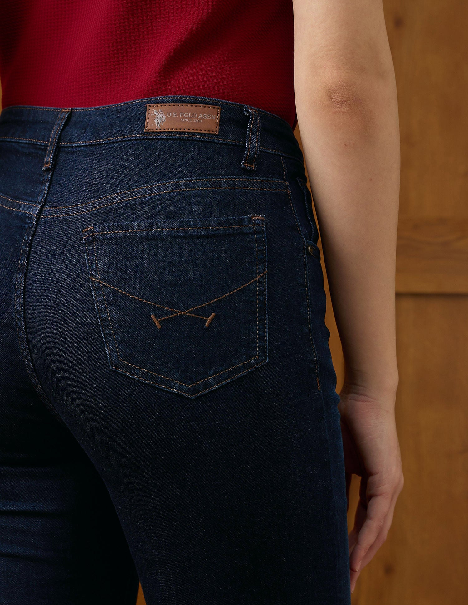 High-Rise Extreme Flared Fit Jeans Blue - U.S. POLO ASSN. | Large