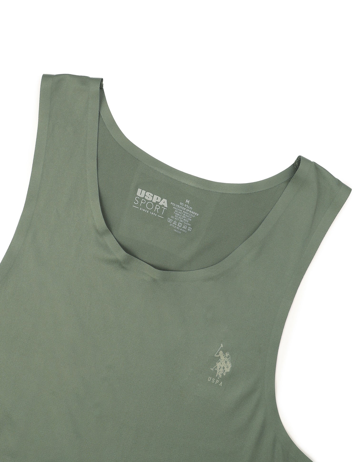 Essential Sports RV002 Seamless Vest Olive - U.S. Polo Assn. India | Large