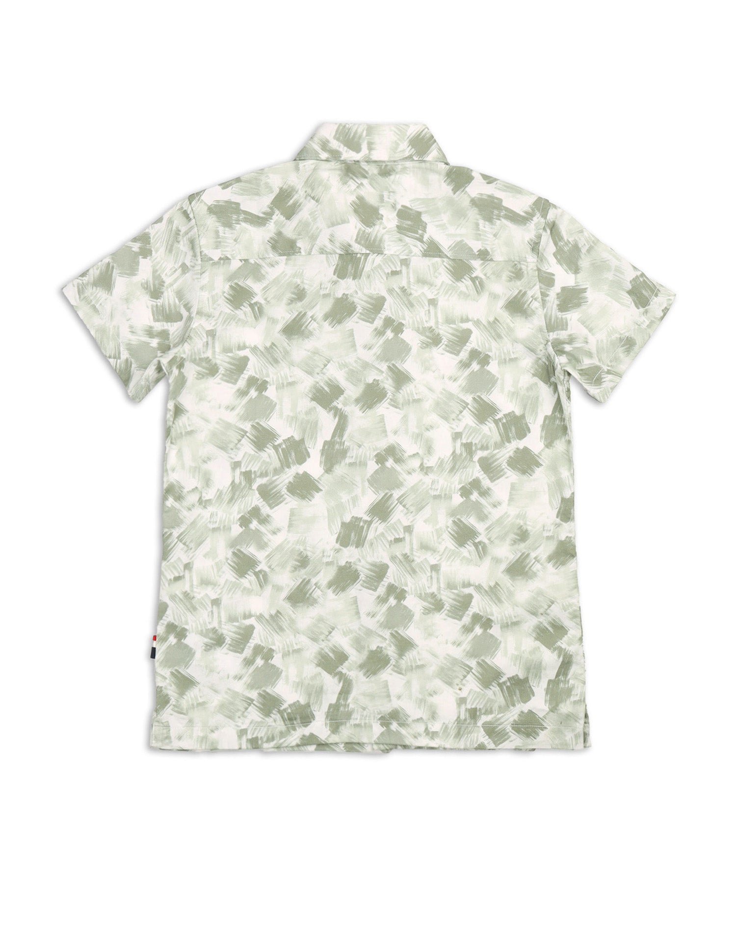 Boys Abstract Printed Satin Shirt Light Green - U.S. POLO ASSN. | Large