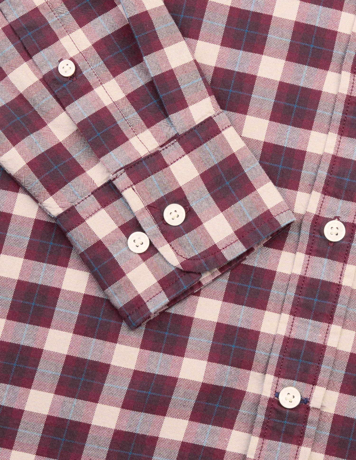 Tartan Checked Tailored Fit Shirt Maroon - U.S. Polo Assn. India | Large