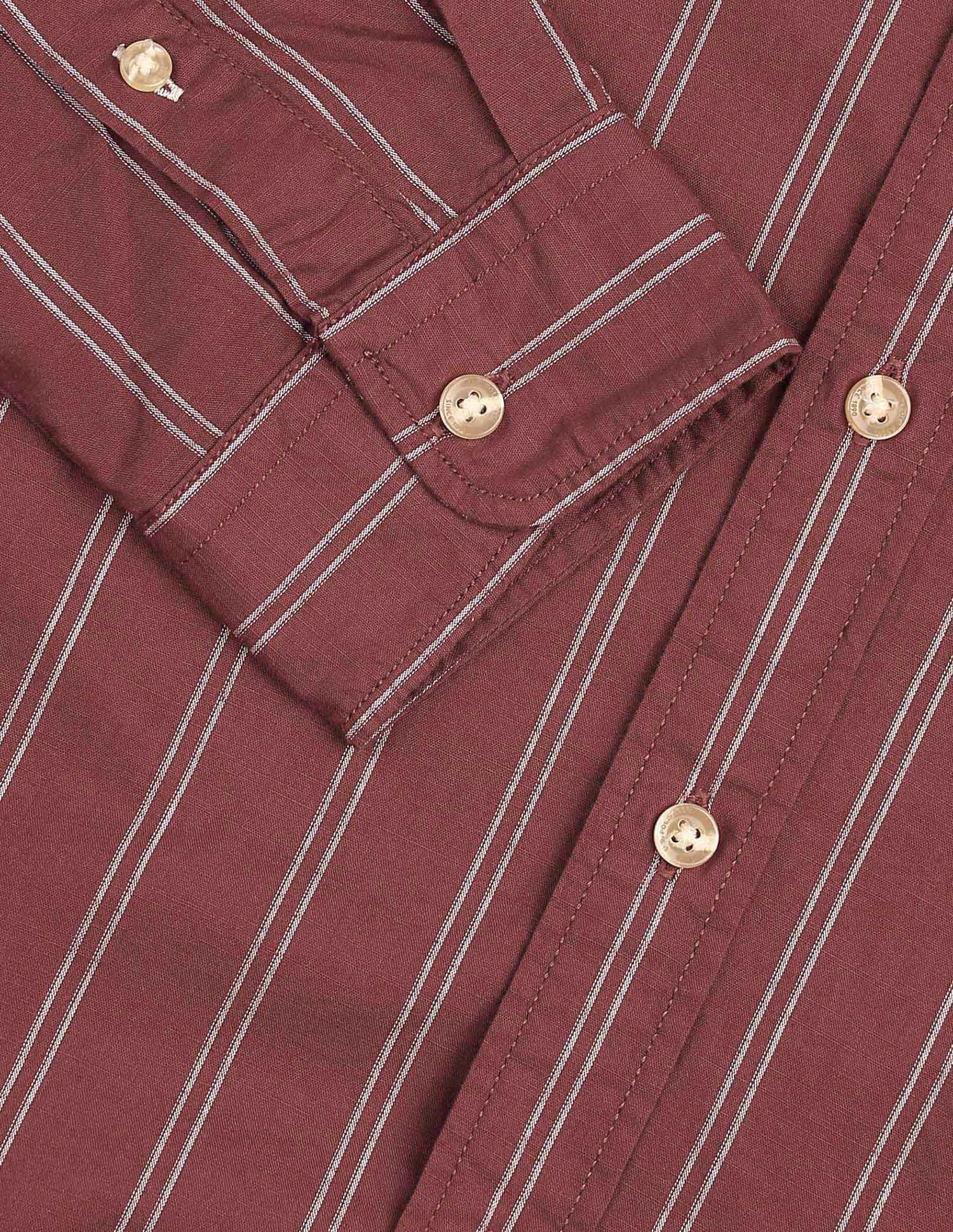 Vertical Striped Legend Of Horseshoe Shirt Rust - U.S. POLO ASSN. | Large