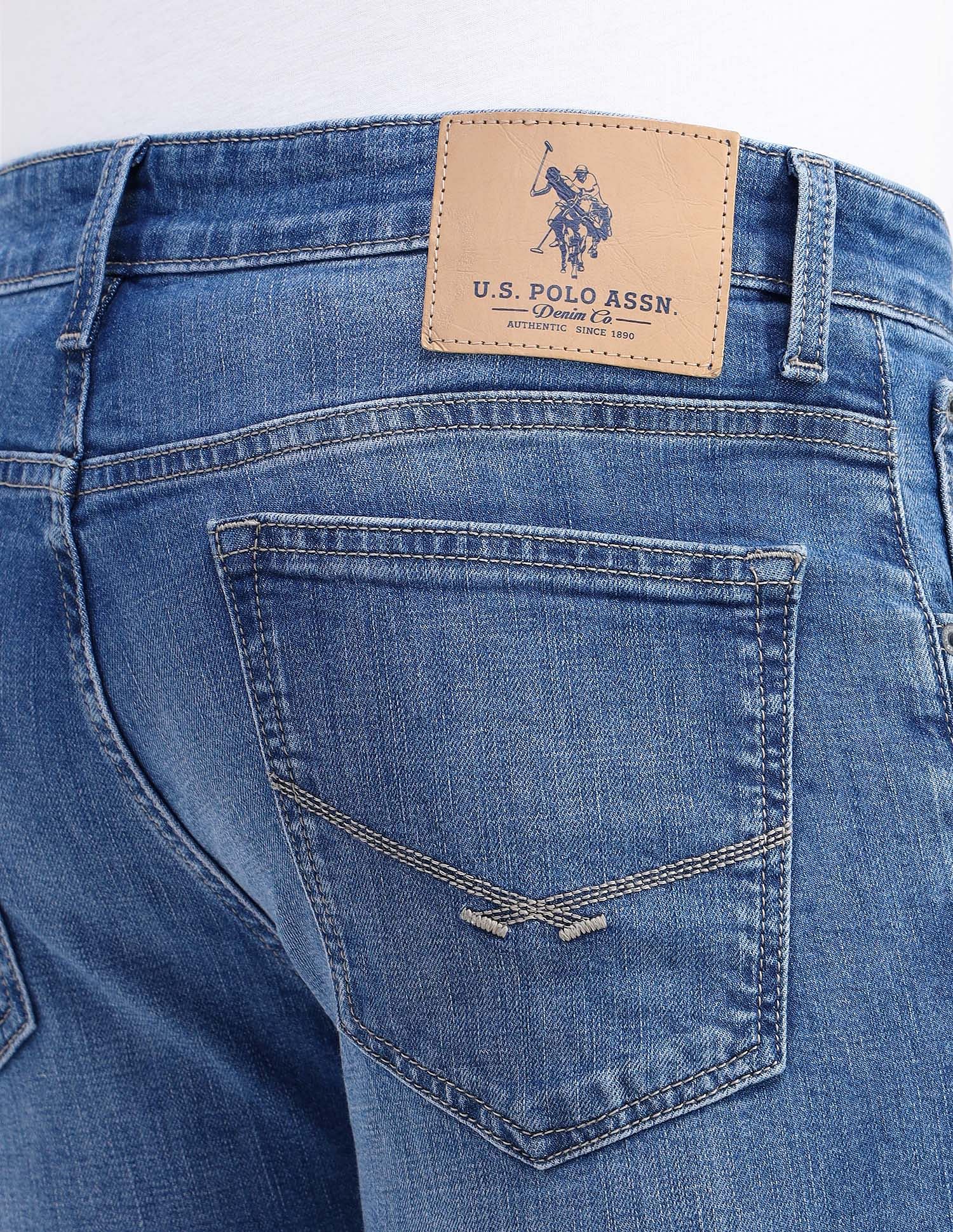 Regallo Skinny Fit Blue Jeans Blue - U.S. POLO ASSN. | Large