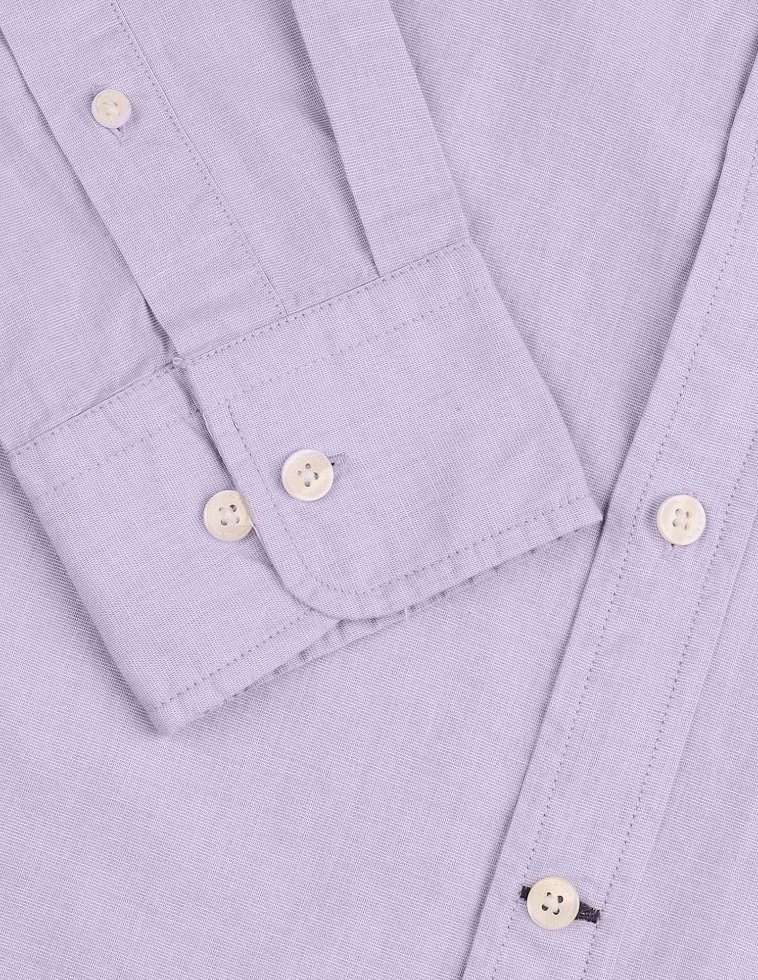 Tailored Fit Solid Shirt Lavender - U.S. Polo Assn. India | Large