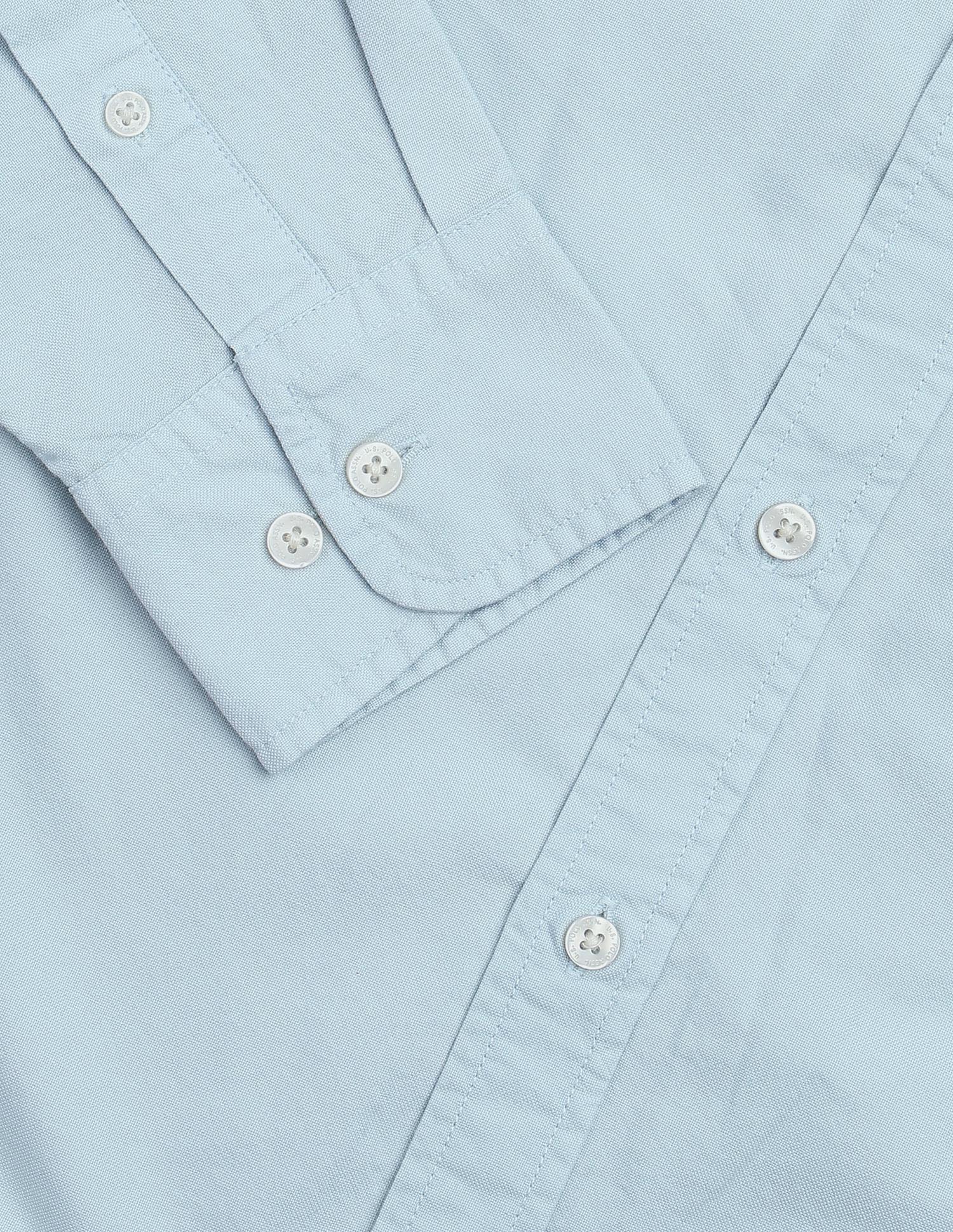 Oxford Tailored Fit Shirt Blue - U.S. Polo Assn. India | Large