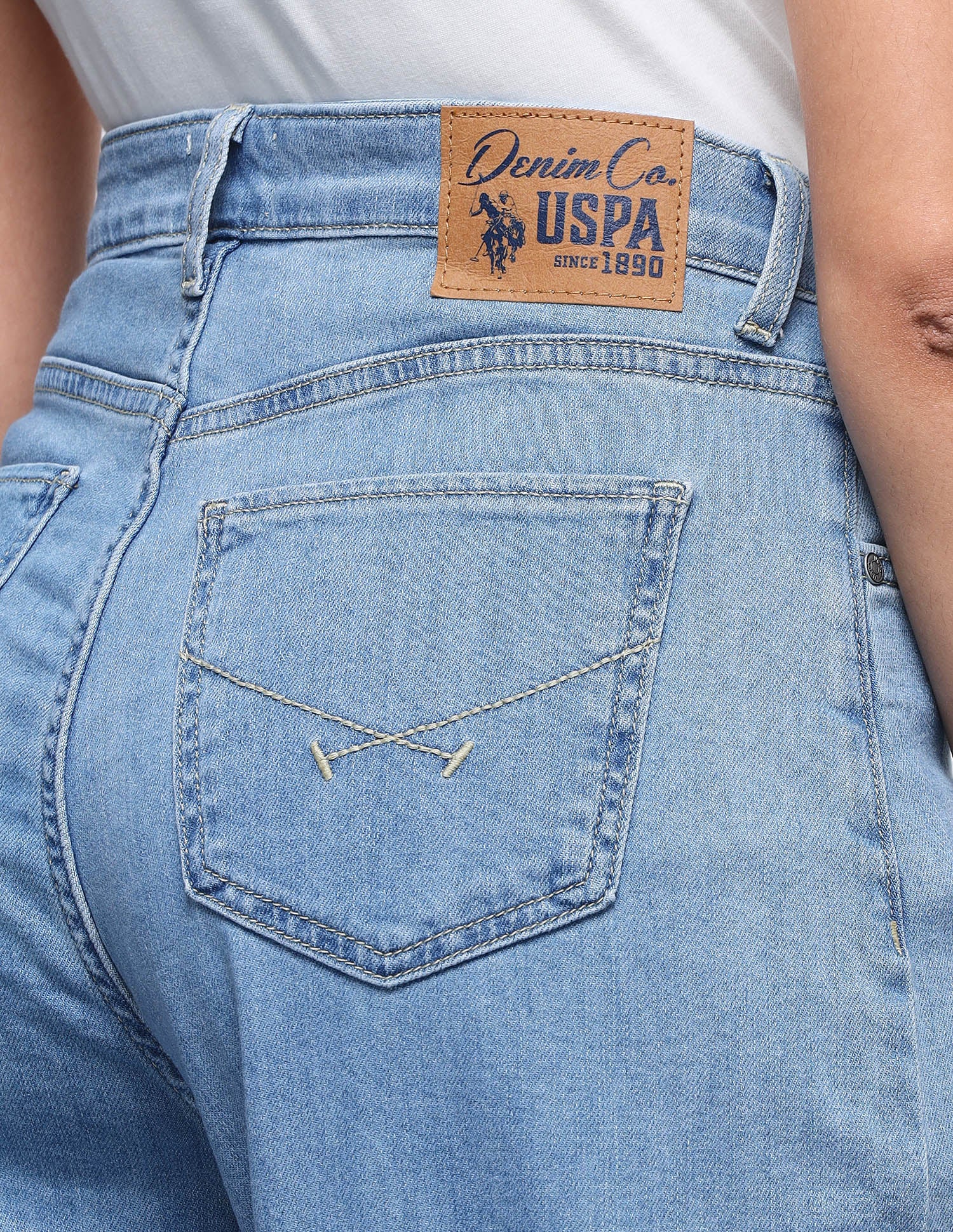 Ultra Wideleg Fit Blue Jeans Blue - U.S. Polo Assn. India | Large