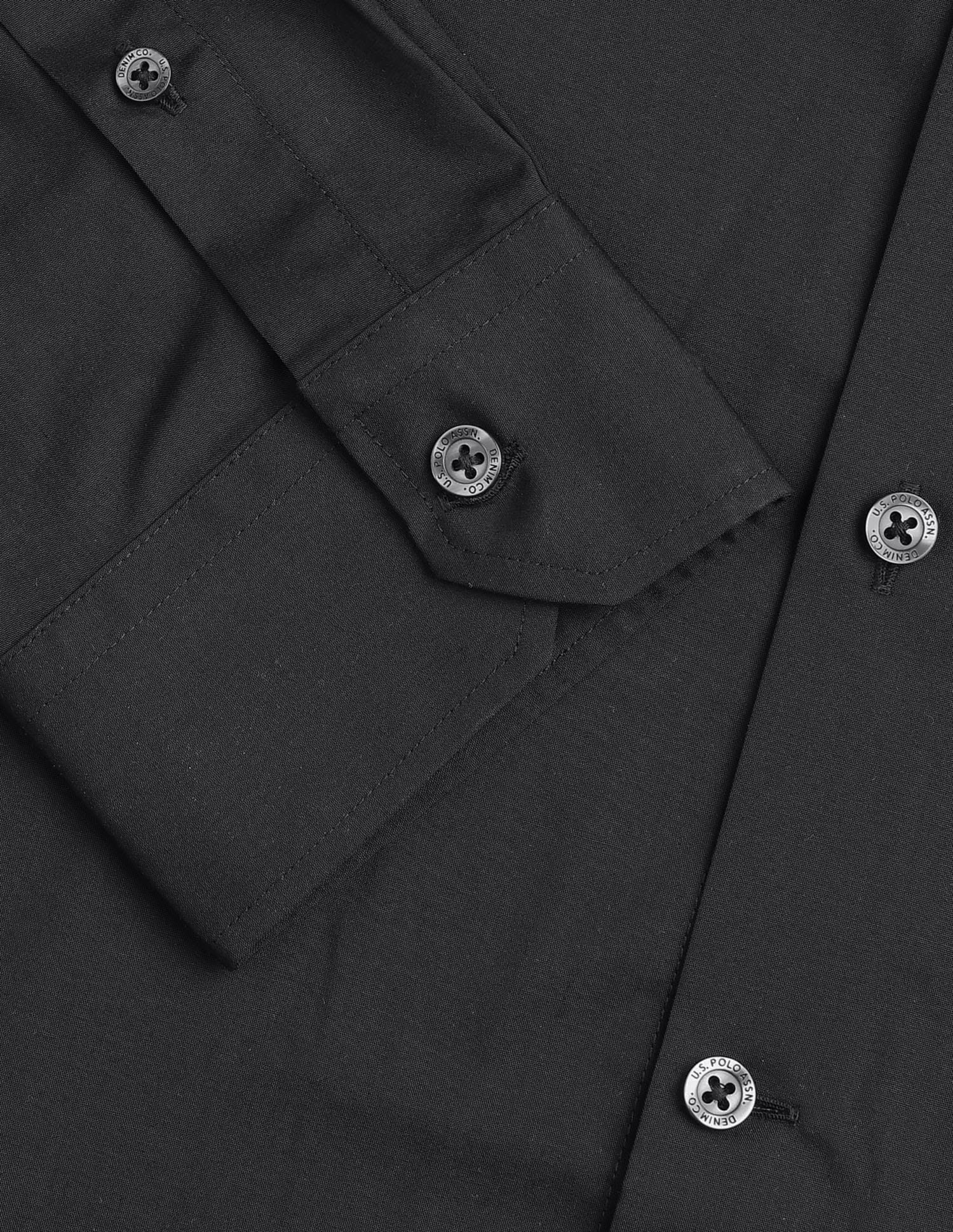 Solid Regular Fit Shirt Blue - U.S. Polo Assn. India | Large