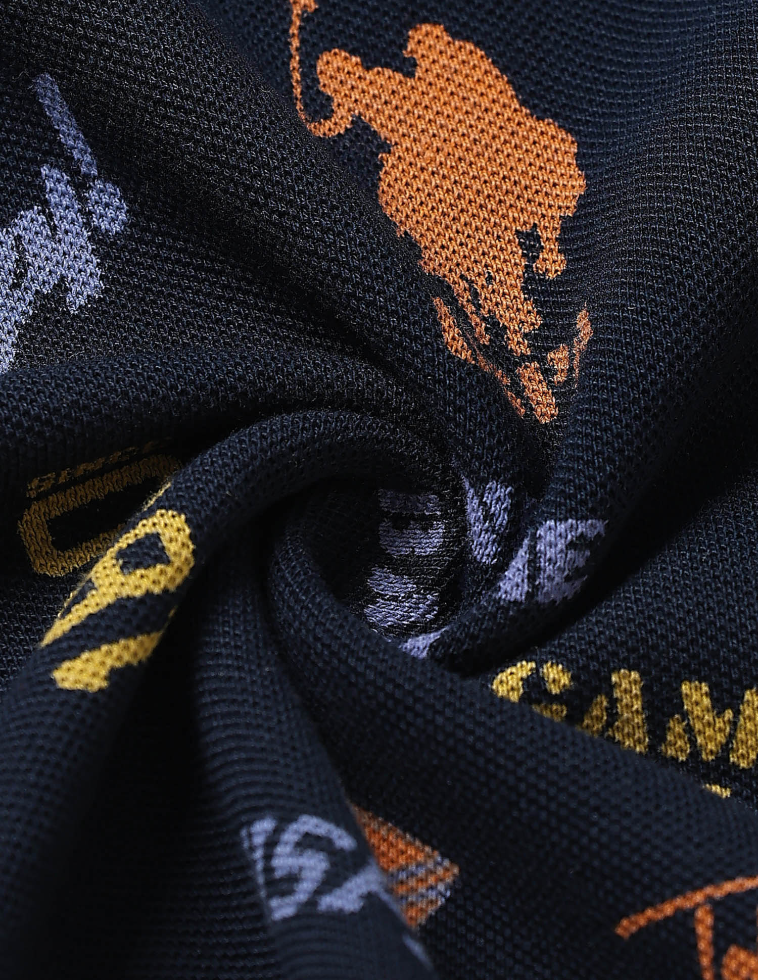 Graphic Brand Printed Regular Fit Polo Shirt Navy - U.S. Polo Assn. India | Large