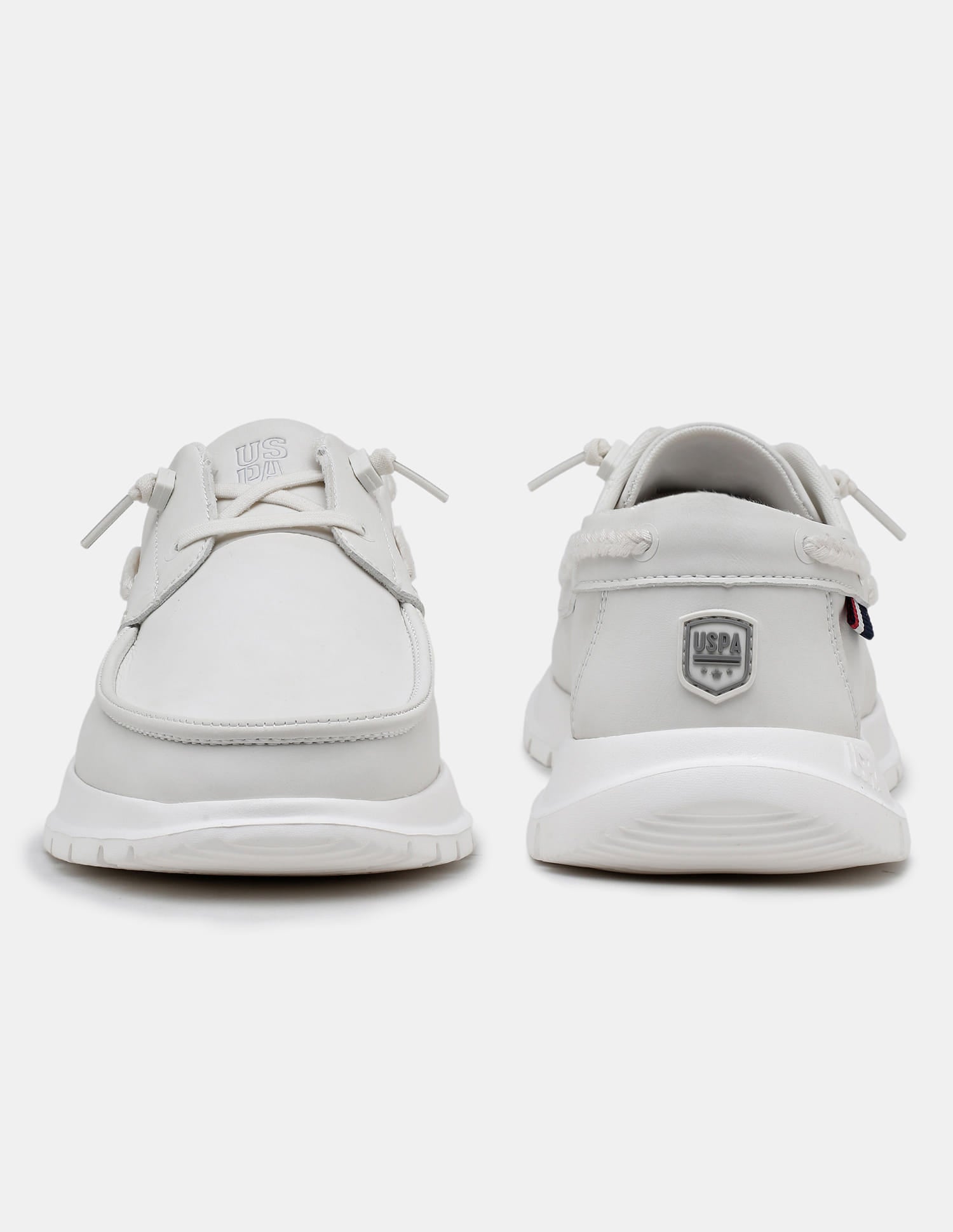 Round Toe Slip Ons Auston Sneakers White - U.S. Polo Assn. India | Large