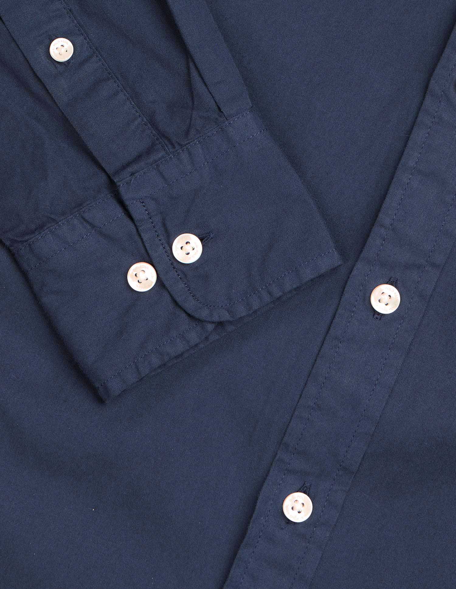 Solid Pure Cotton Shirt Navy - U.S. POLO ASSN. | Large