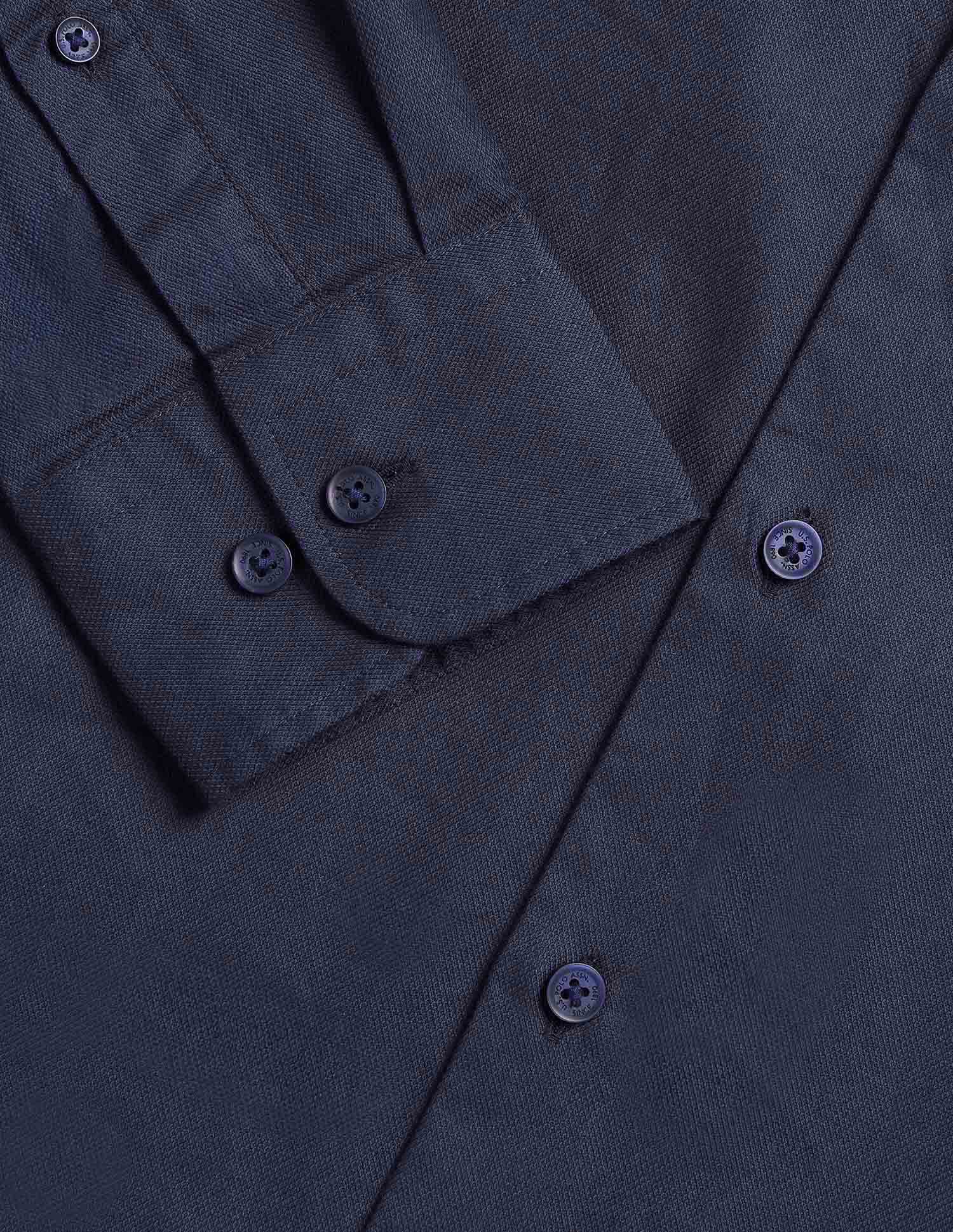 Brand Stripe Dobby Shirt Navy - U.S. POLO ASSN. | Large