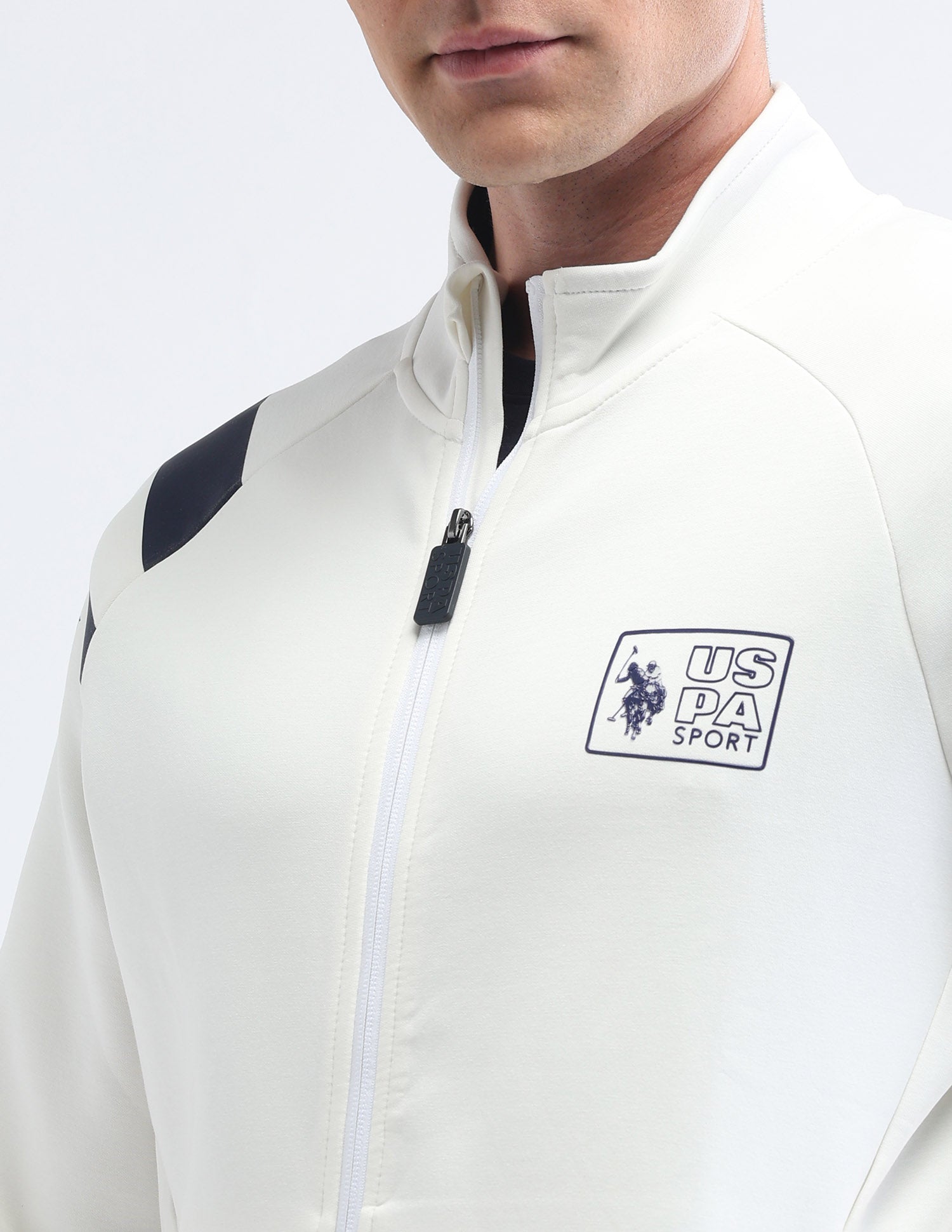 Solid Regular Fit Space Dust Sweatshirt White - U.S. POLO ASSN. | Large