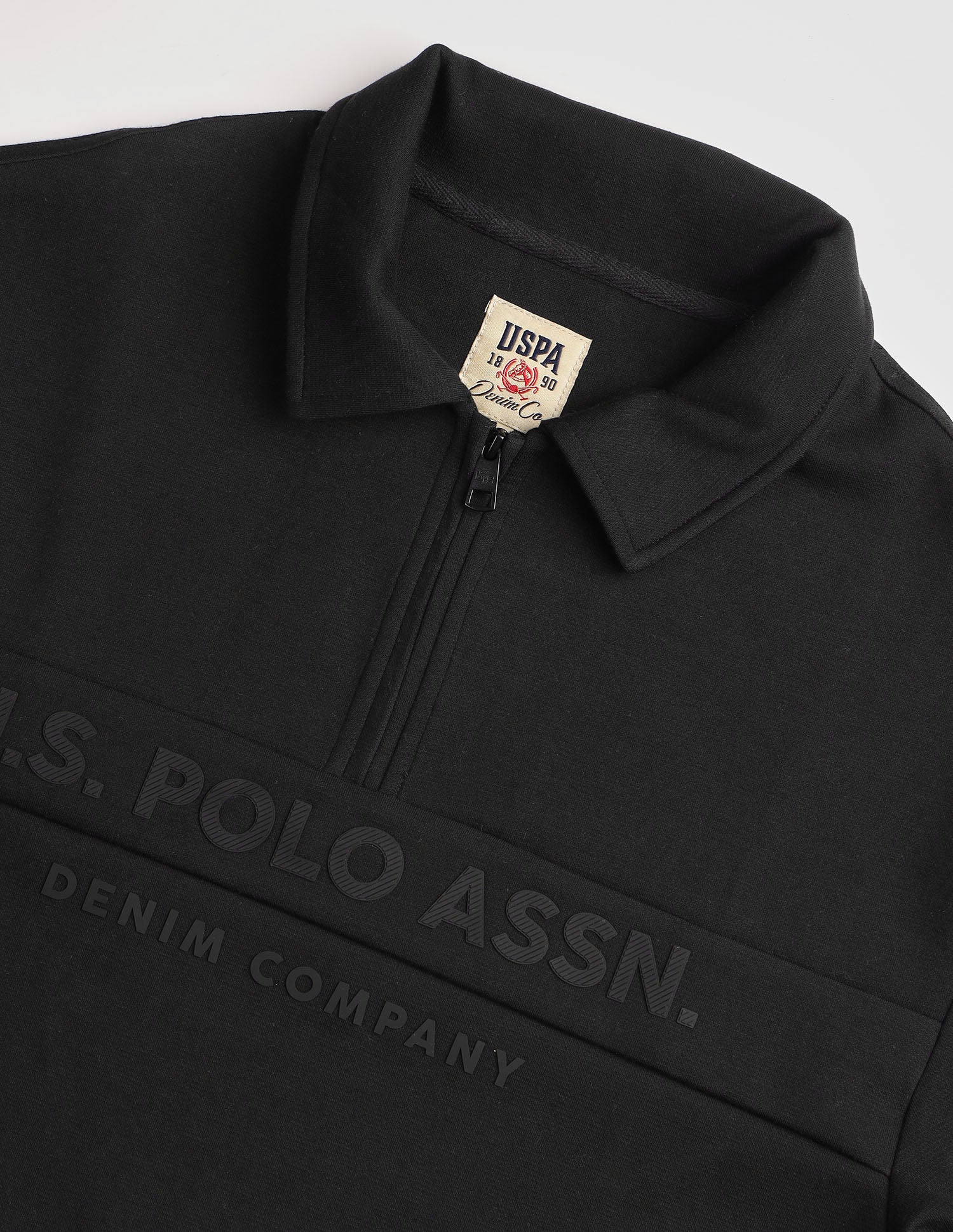Black & Gold Regular Fit Sweatshirt Black - U.S. POLO ASSN. | Large