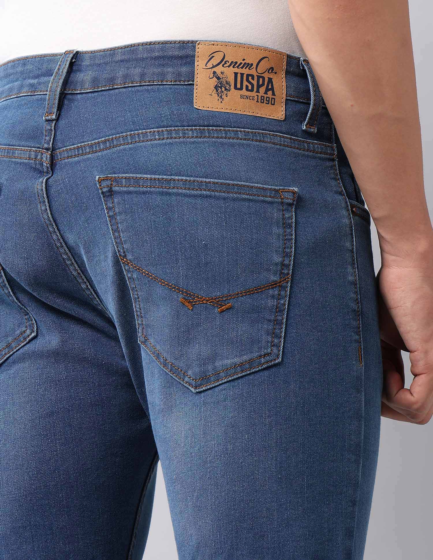 Henry Tapered Fit Blue Jeans Blue - U.S. Polo Assn. India | Large
