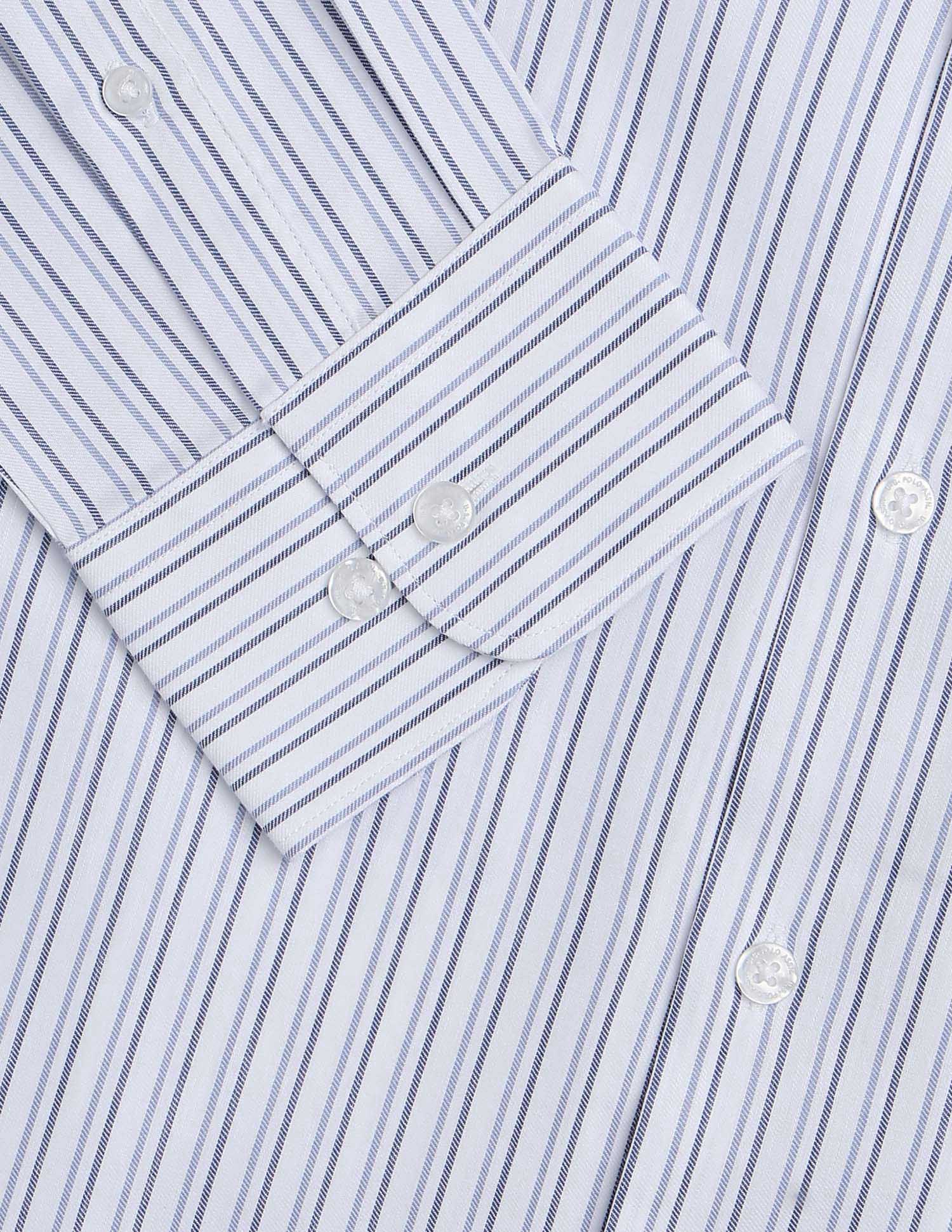 Dobby Tailored Fit Shirt Blue - U.S. POLO ASSN. | Large