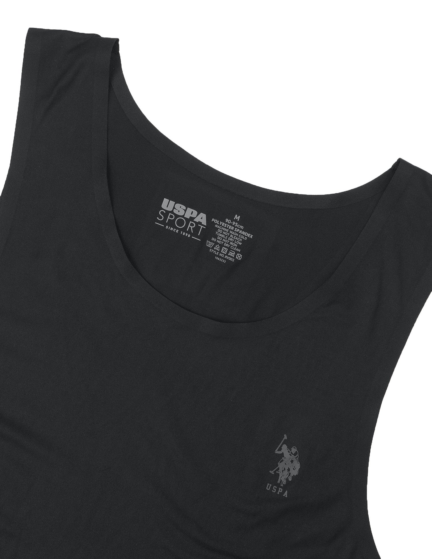 Essential Sports RV002 Seamless Vest Black - U.S. Polo Assn. India | Large