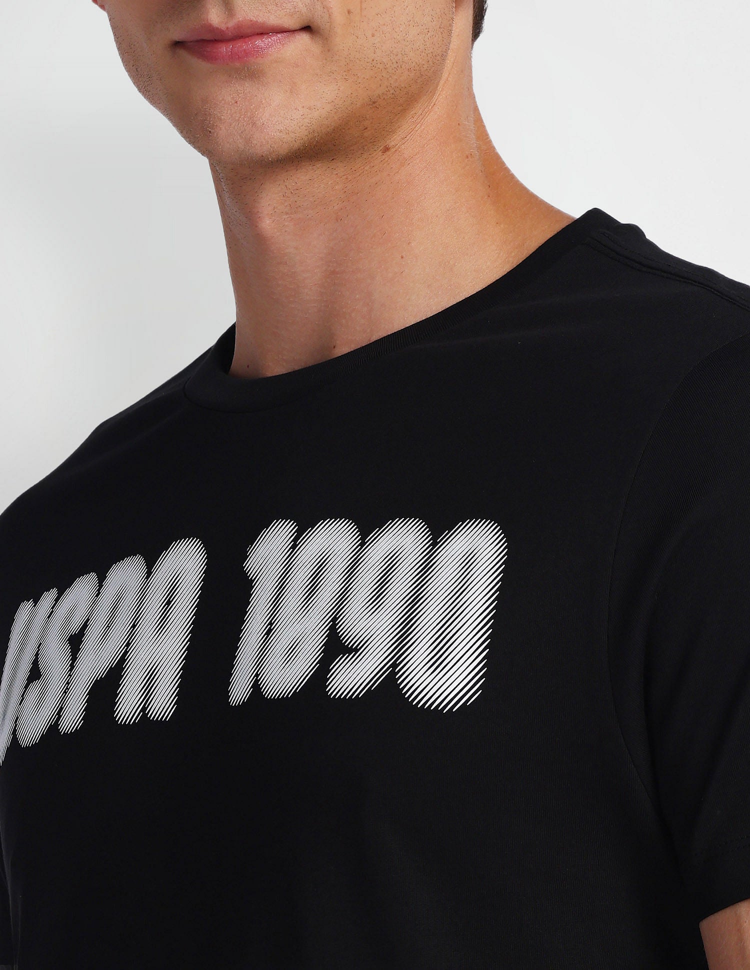 Brand Print Muscle Fit T-Shirt Black - U.S. POLO ASSN. | Large