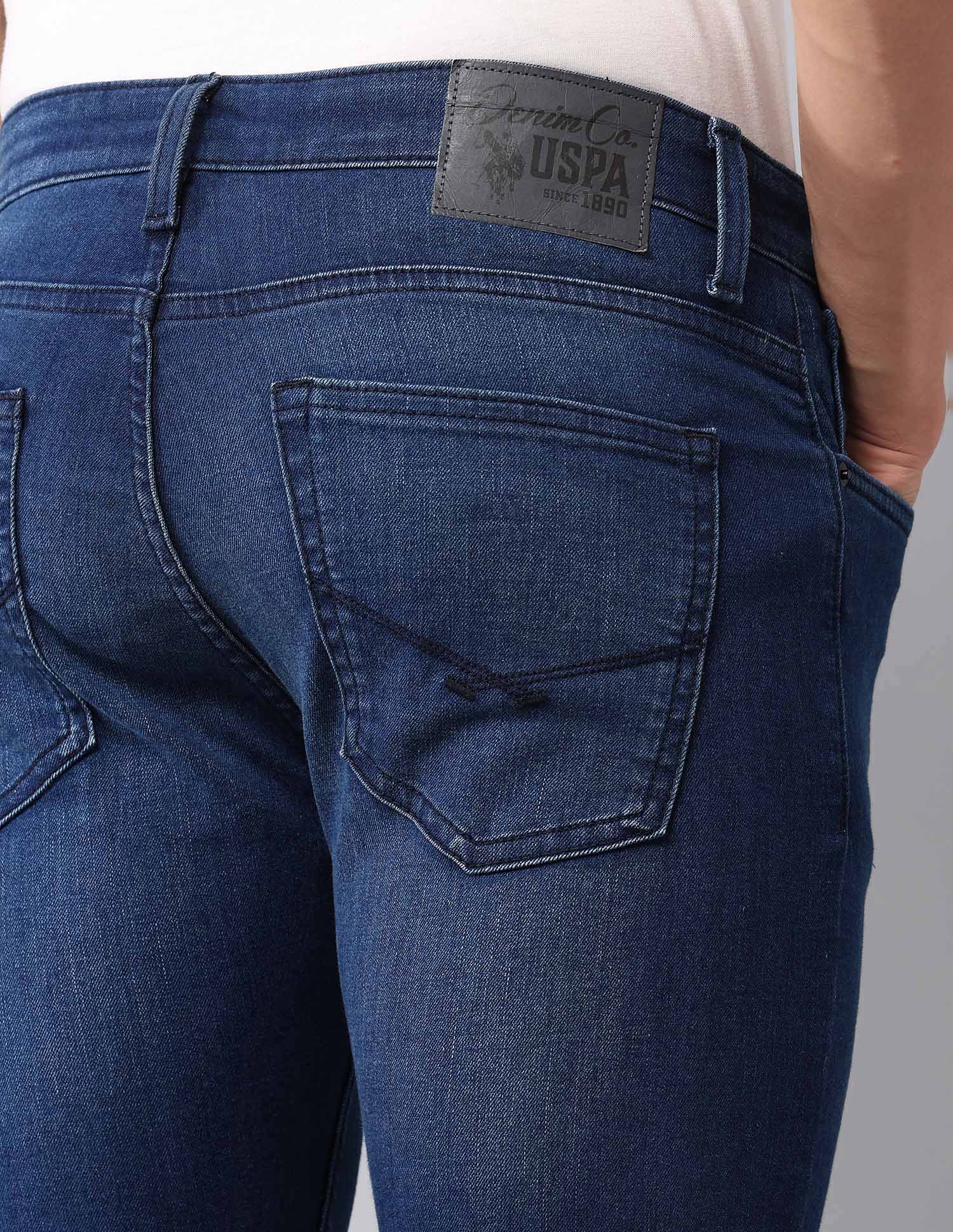 Henry Tapered Fit Blue Jeans Blue - U.S. Polo Assn. India | Large