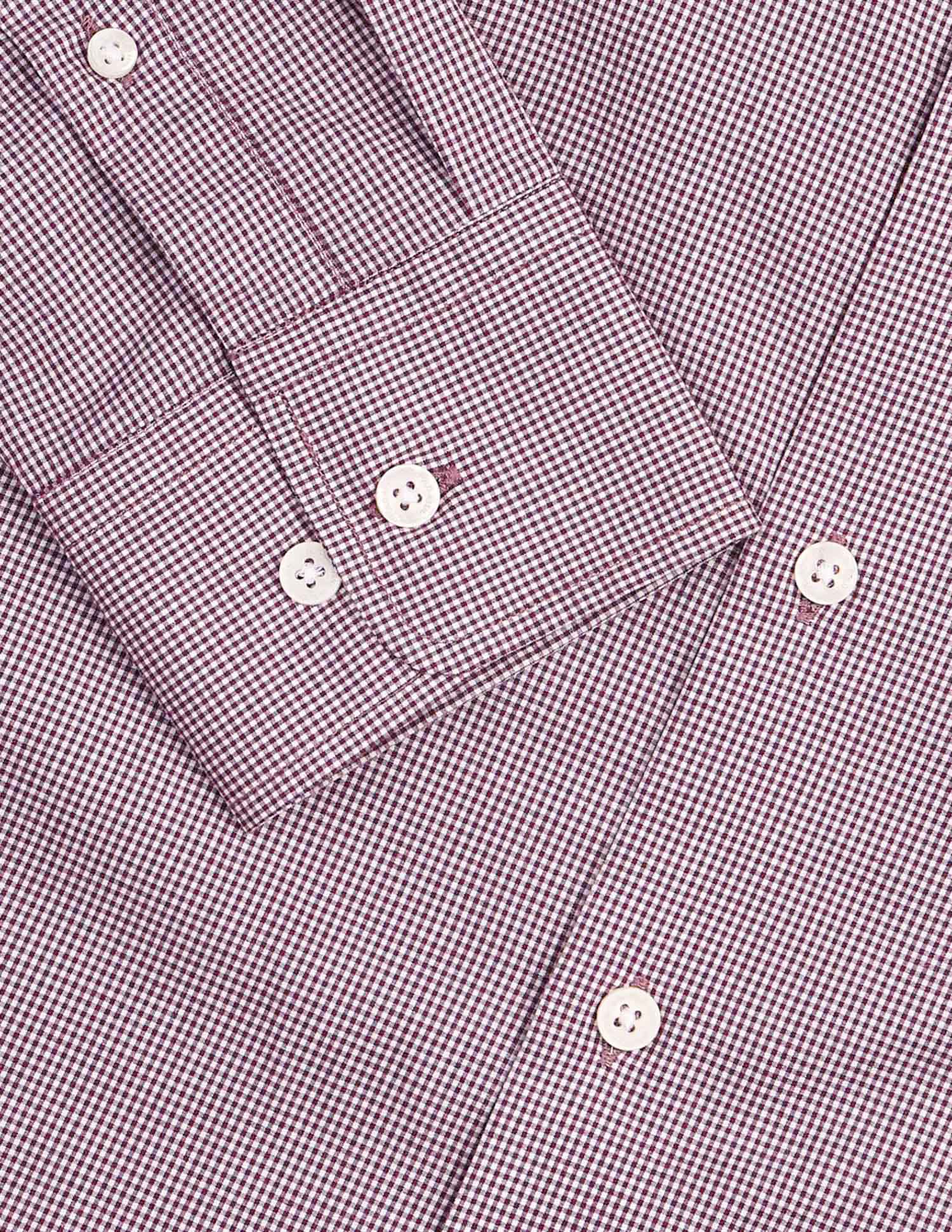 Micro Checked Tailored Fit Shirt Purple - U.S. POLO ASSN. | Large