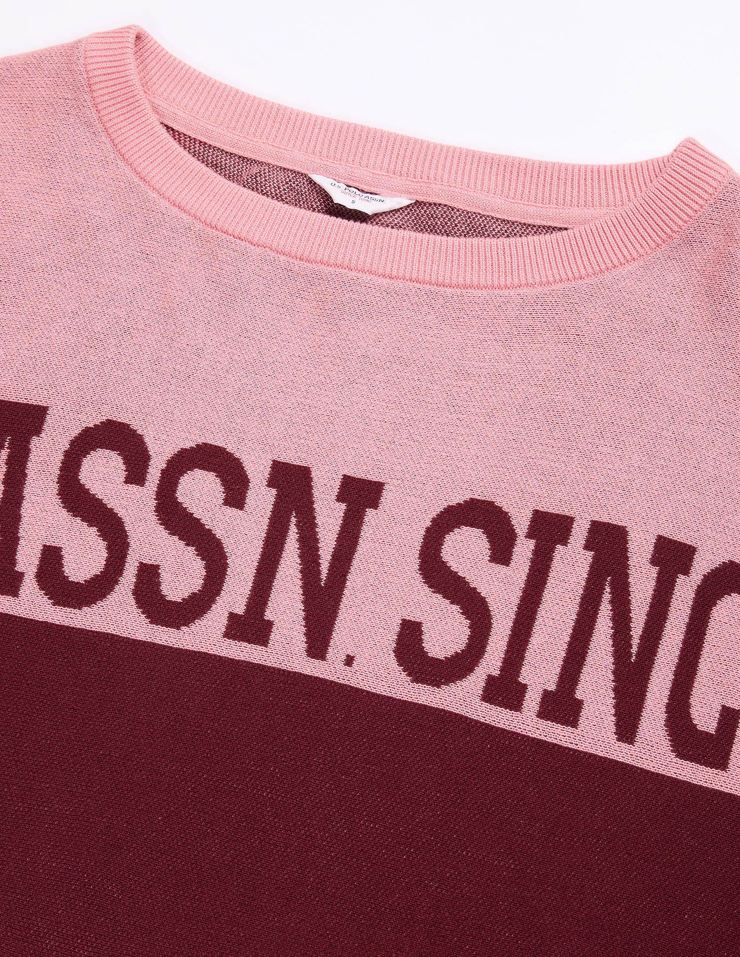 Raglan Sleeves Colour Blocked Sweater Multicolour - U.S. POLO ASSN. | Large