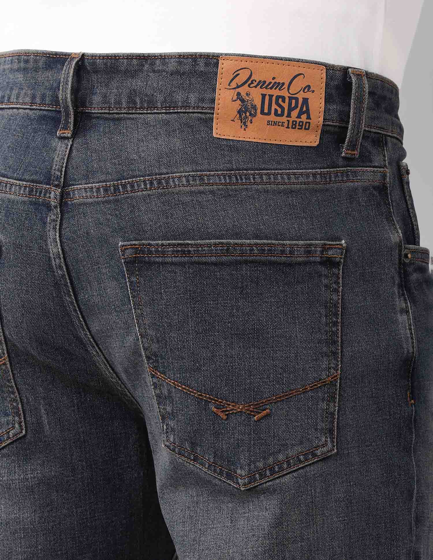 Harold Slim Straight Fit Vintage Jeans Tinted Wash - U.S. Polo Assn. India | Large