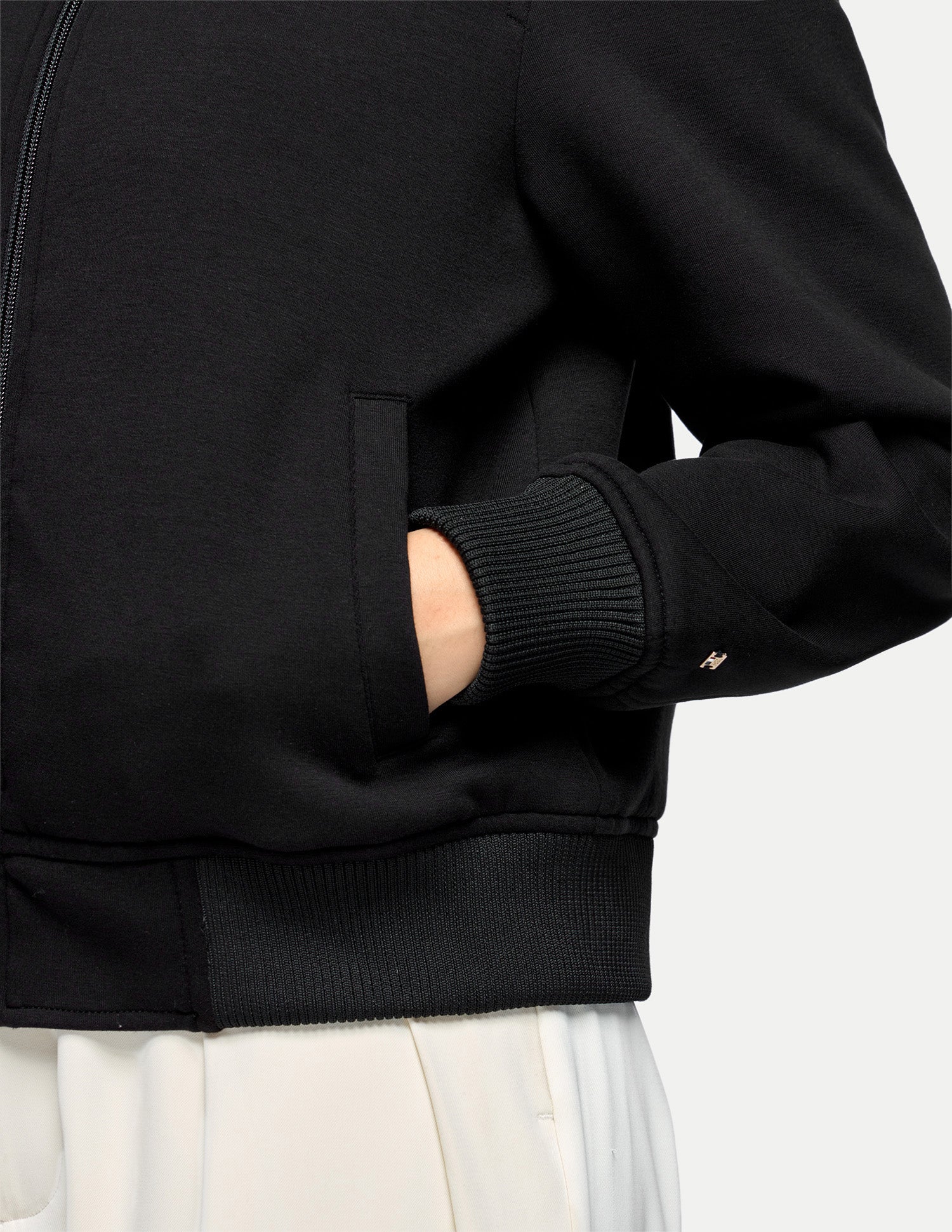 High Neck Scuba Bomber Jacket Black - U.S. Polo Assn. India | Large