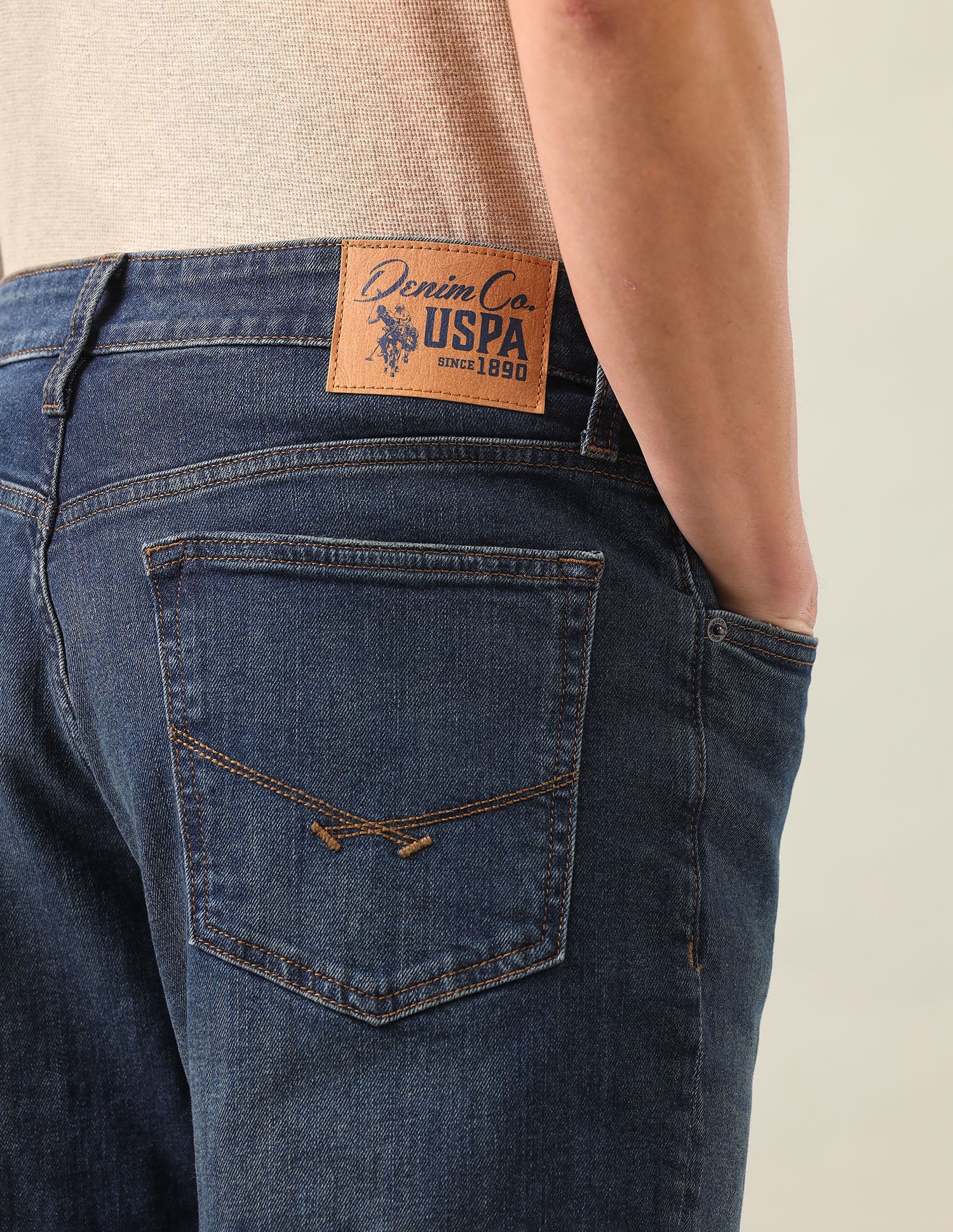 Connor Bootcut Fit Blue Jeans Dark Blue - U.S. Polo Assn. India | Large