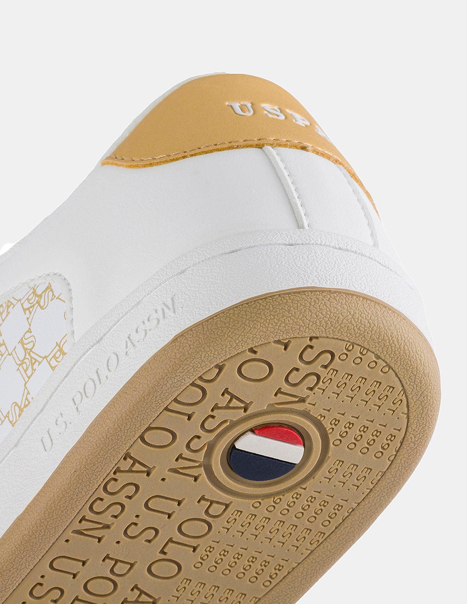 Women Brand Printed Ryna 2.0 Sneakers Off White - U.S. POLO ASSN. | Large