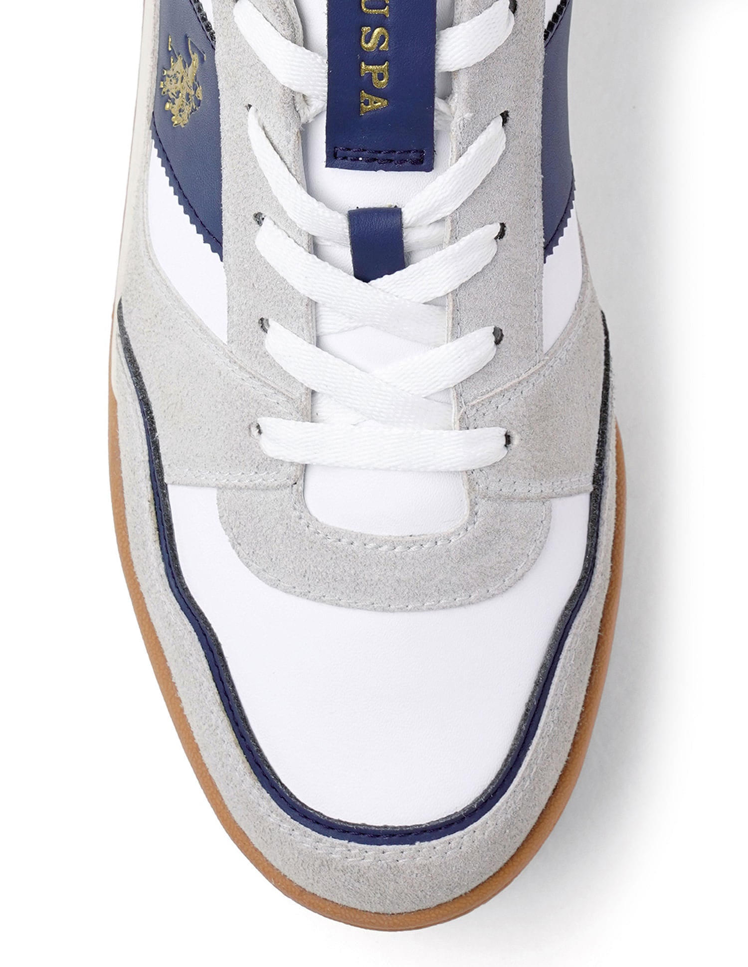 Men Rever Colourblocked Sneakers Grey - U.S. Polo Assn. India | Large