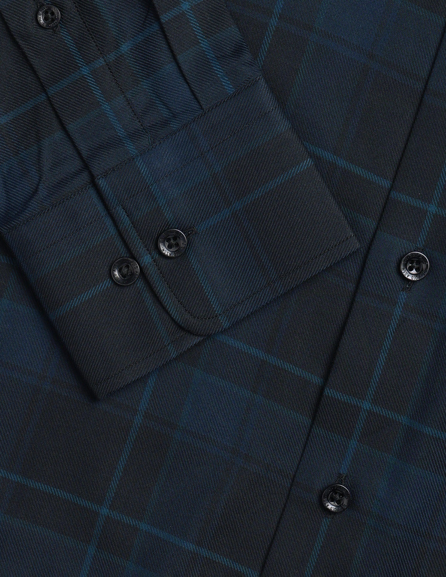Tartan Checked Twill Shirt Teal - U.S. Polo Assn. India | Large