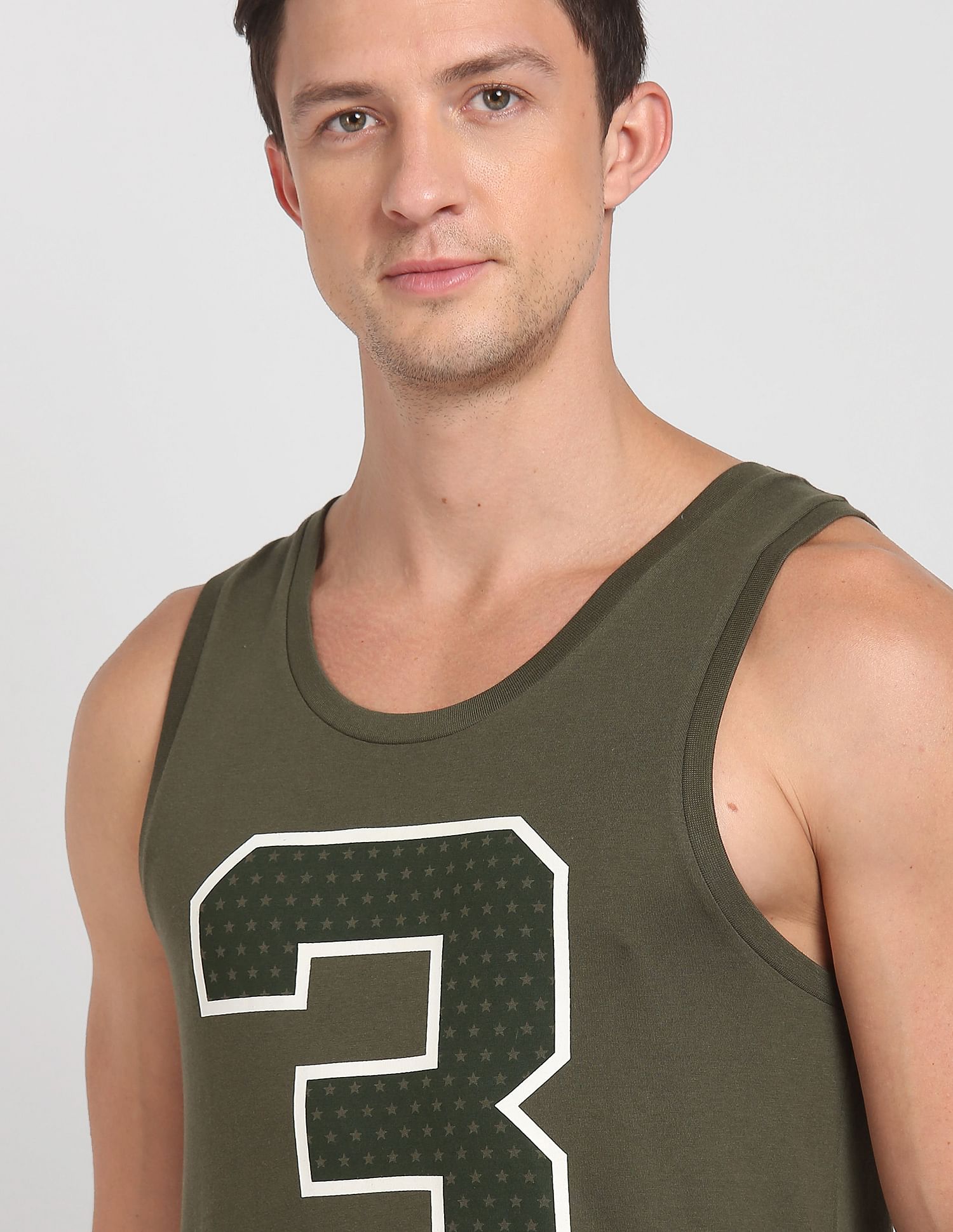 Cotton Comfort Fit I617 Vest - Pack Of 1 Olive - U.S. POLO ASSN. | Large