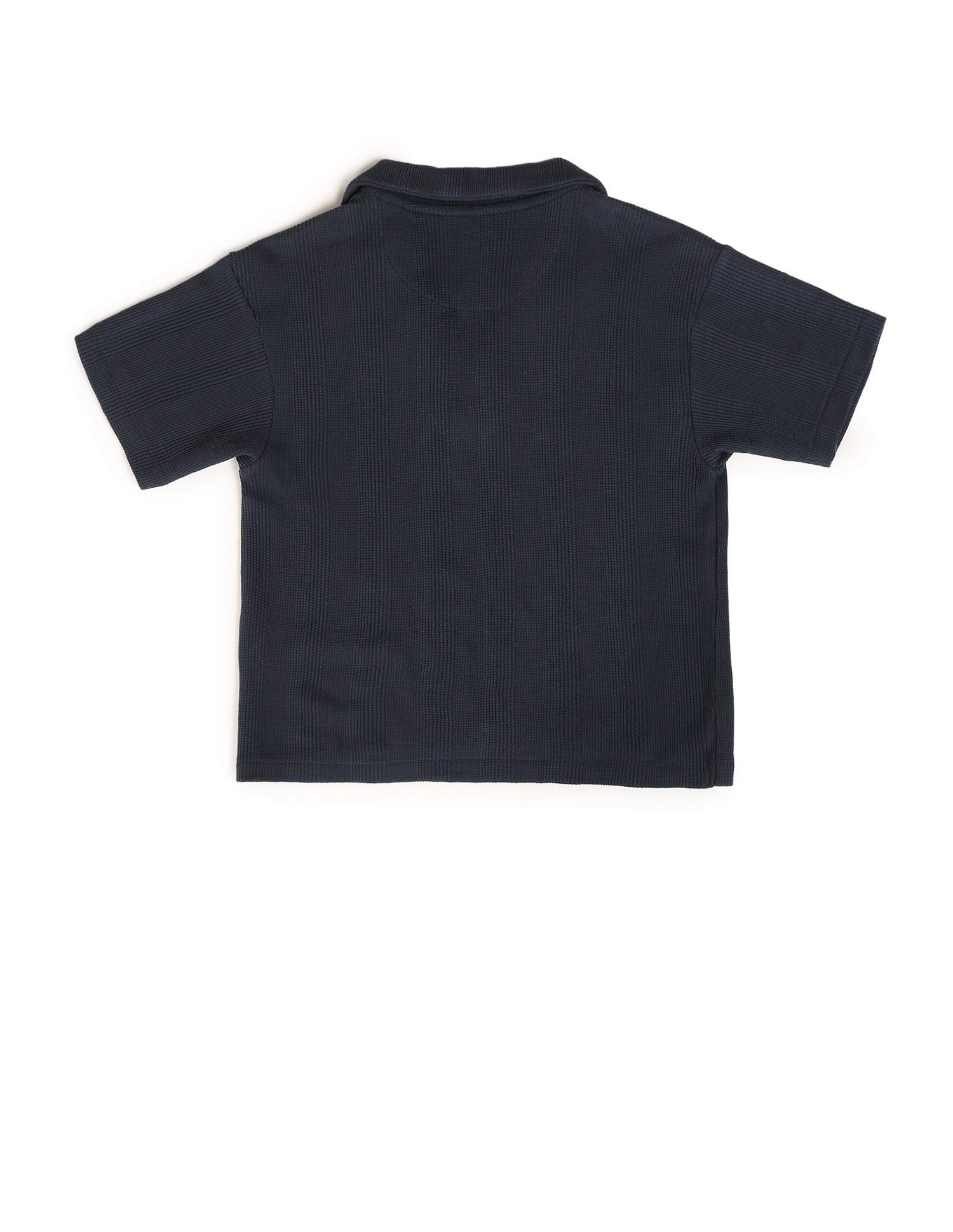 Boys Textured Boxy Fit Polo Shirt Navy - U.S. POLO ASSN. | Large