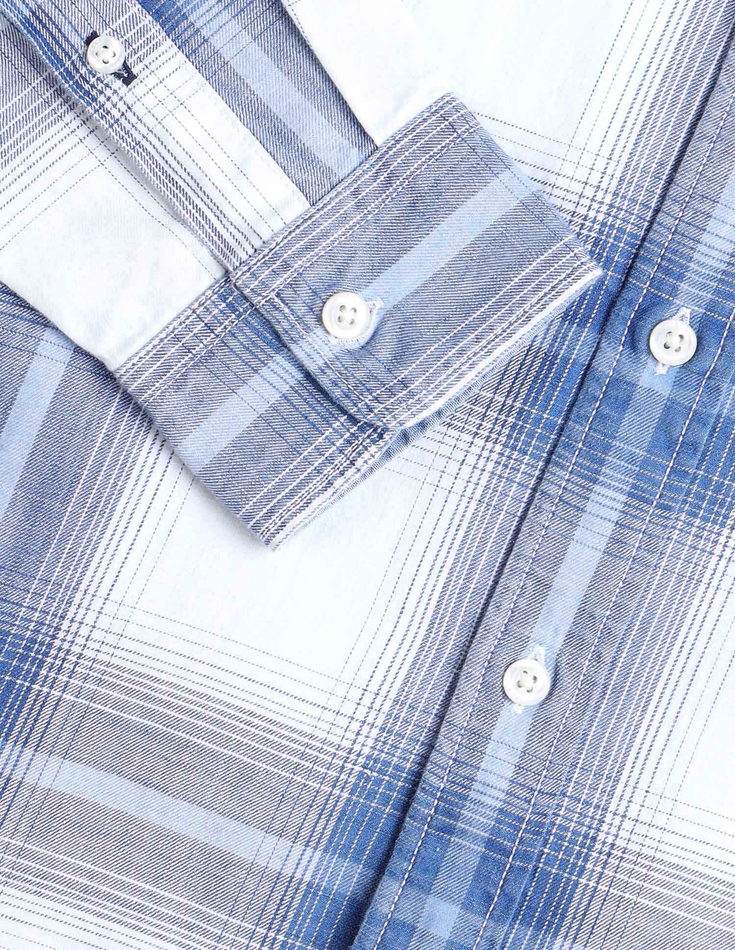 Plaid Checked Twill Shirt Indigo - U.S. Polo Assn. India | Large