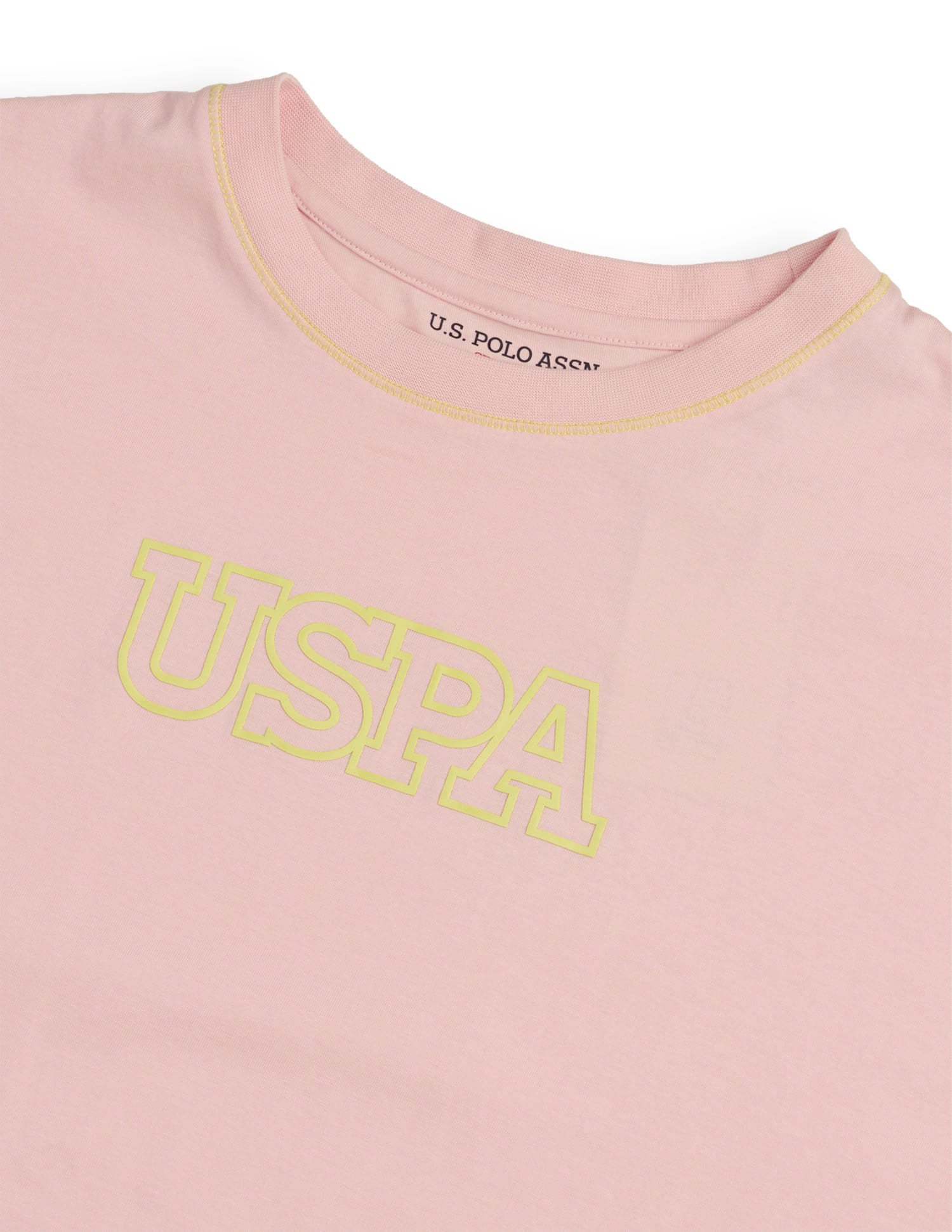 Brand Printed Regular Fit T-Shirt Pink - U.S. Polo Assn. India | Large